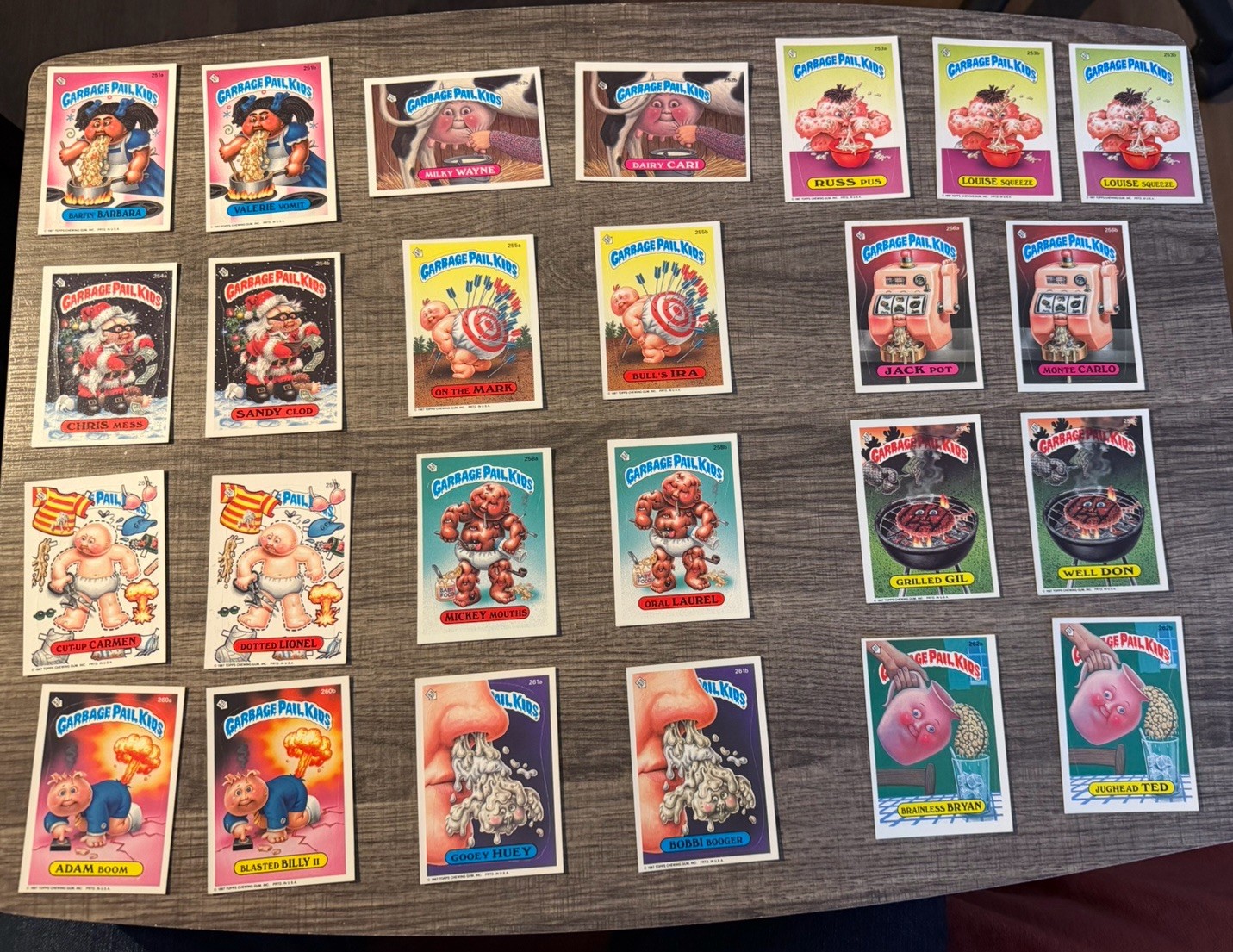 1987 Topps GPK OS7 Garbage Pail Kids Original 7th Series Complete 88-Card Set