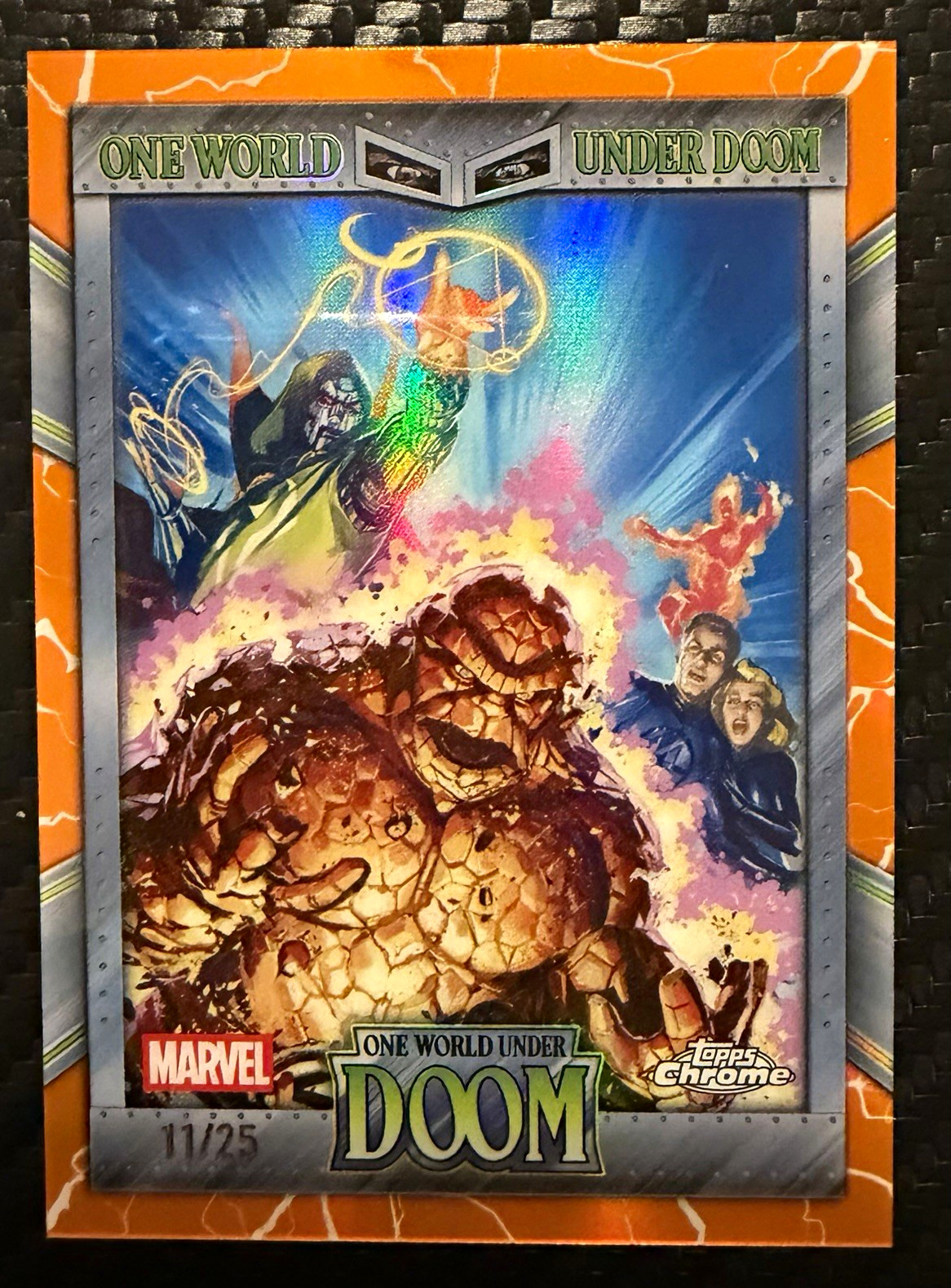 Topps 2026 Topps Chrome Marvel One World Under Doom OW-07 Doom/Strange /25
