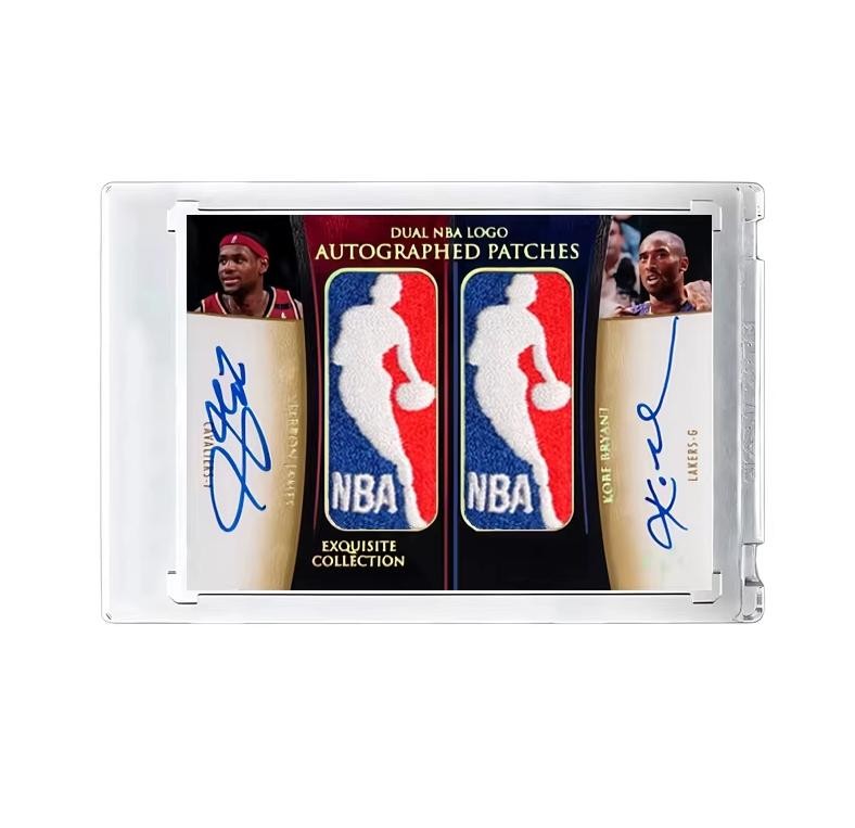 Treasures Logoman Kobe Bryant&Lebron James Autographs Signed Jersey Star Card