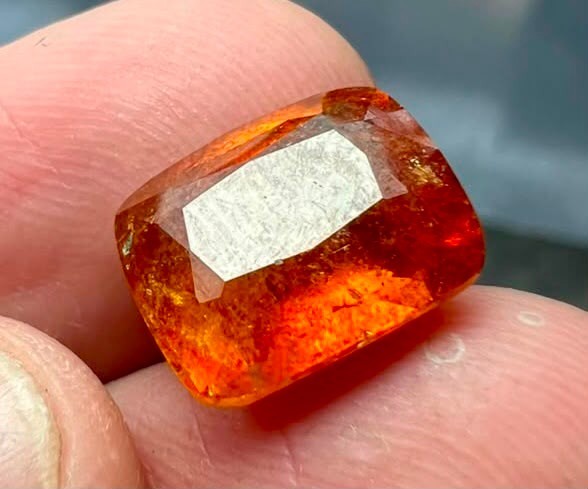 7.50 Ct Very Beautiful Top Color Clinohumite Cat Gemstone From  Afghanistan