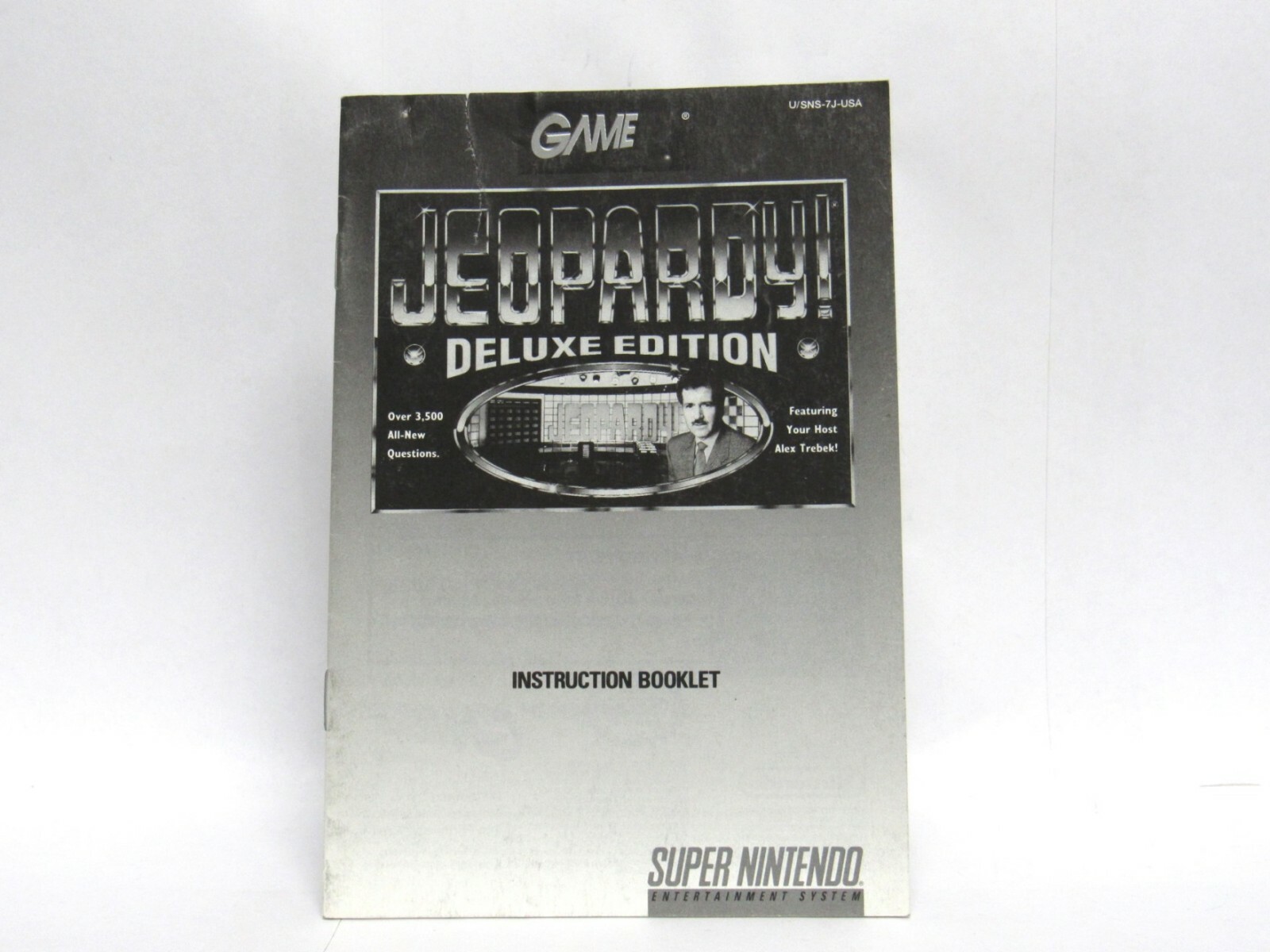 JEOPARDY DELUXE Manual, no game SNES SUPER NINTENDO  