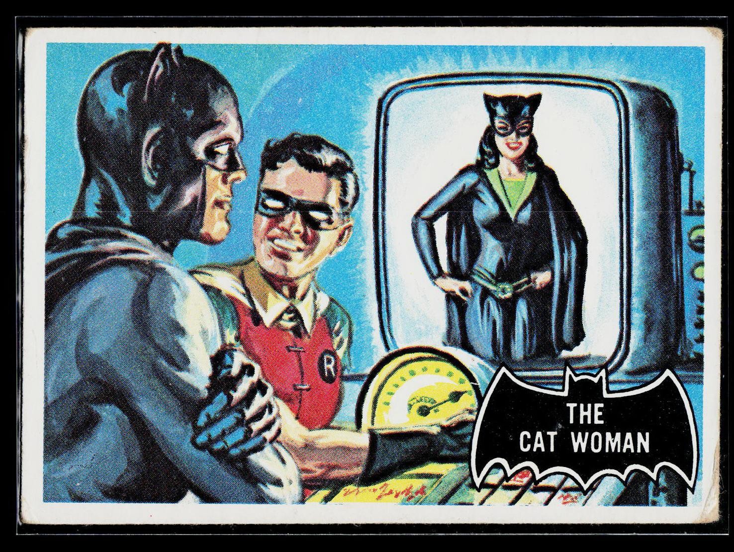 1966 Topps Batman (Black Bat Logo) #25 The Cat Woman
