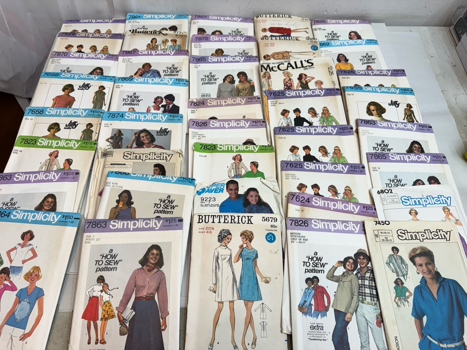 lot of 40 vintage sewing patterns mccalls simplicity