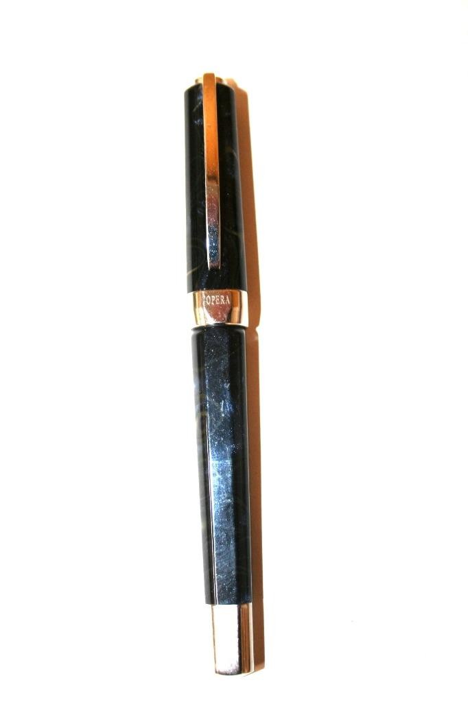 Visconti Opera Black Swirl Square Rollerball #101/120 Limited Edition Italy Mint