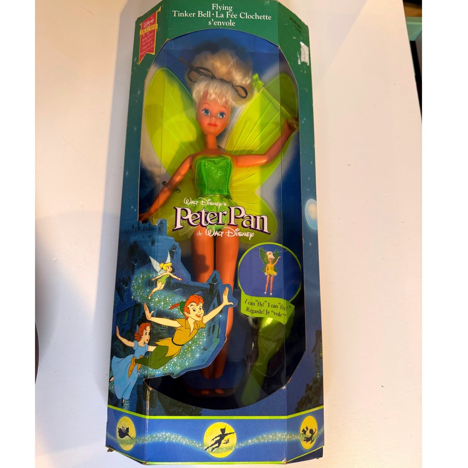 Vintage 1993 Tinkerbell Peter Pan Doll Mattel Euro Disney NIB New Old Stock