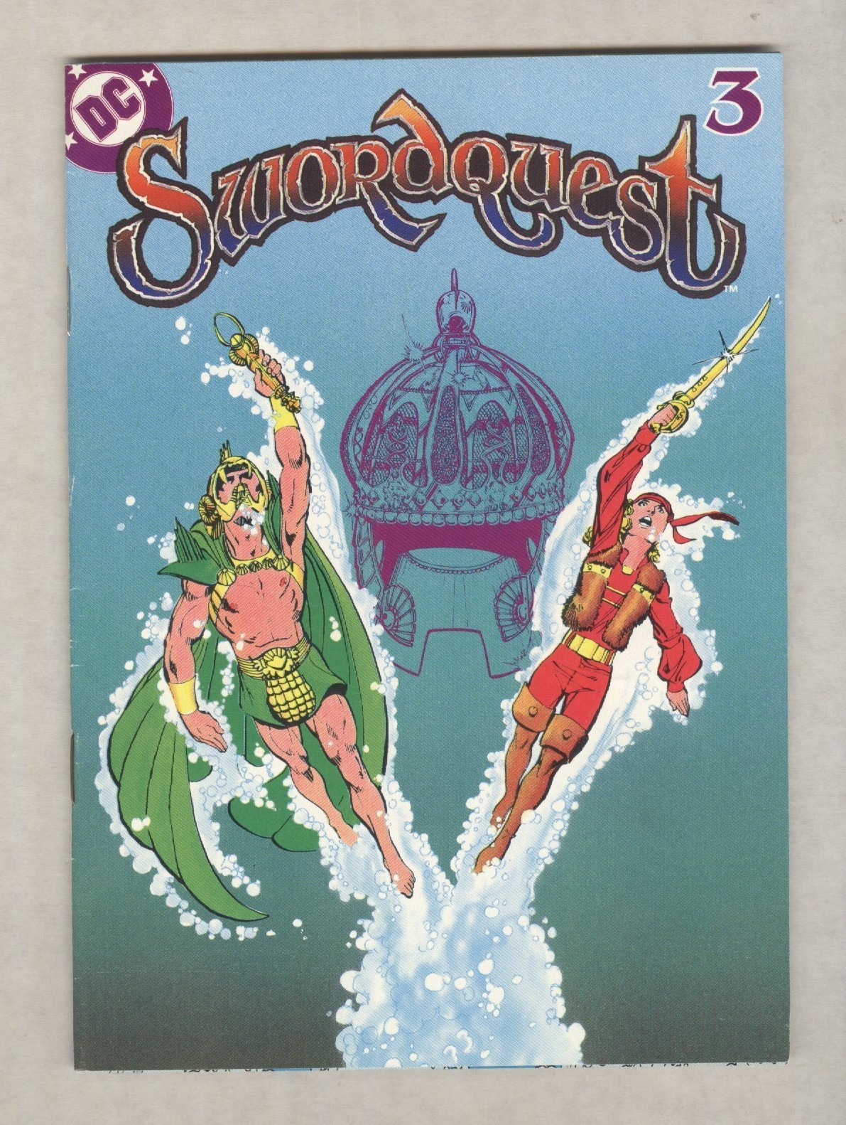 Swordquest Water World #3 VF 1983 Atari giveaway