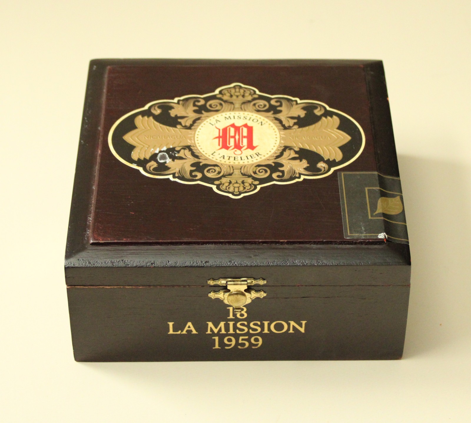Tatuaje La Mission 1959 L\'atelier Empty Wooden 5.75x5.75x3in Cigar Box
