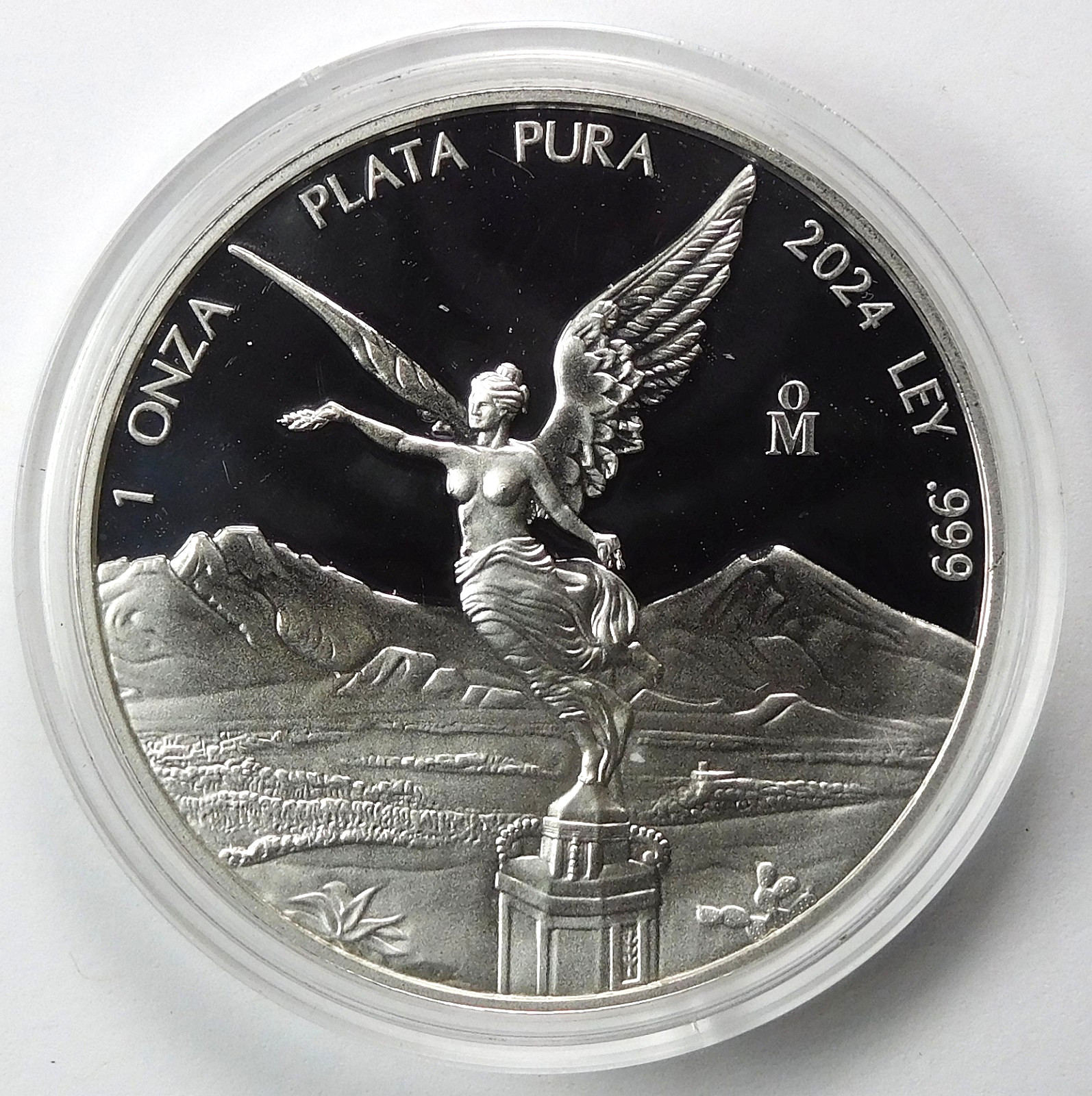 2024Mo Proof Mexico 1 Onza Libertad 1 Oz .999 Fine SiIver C0in