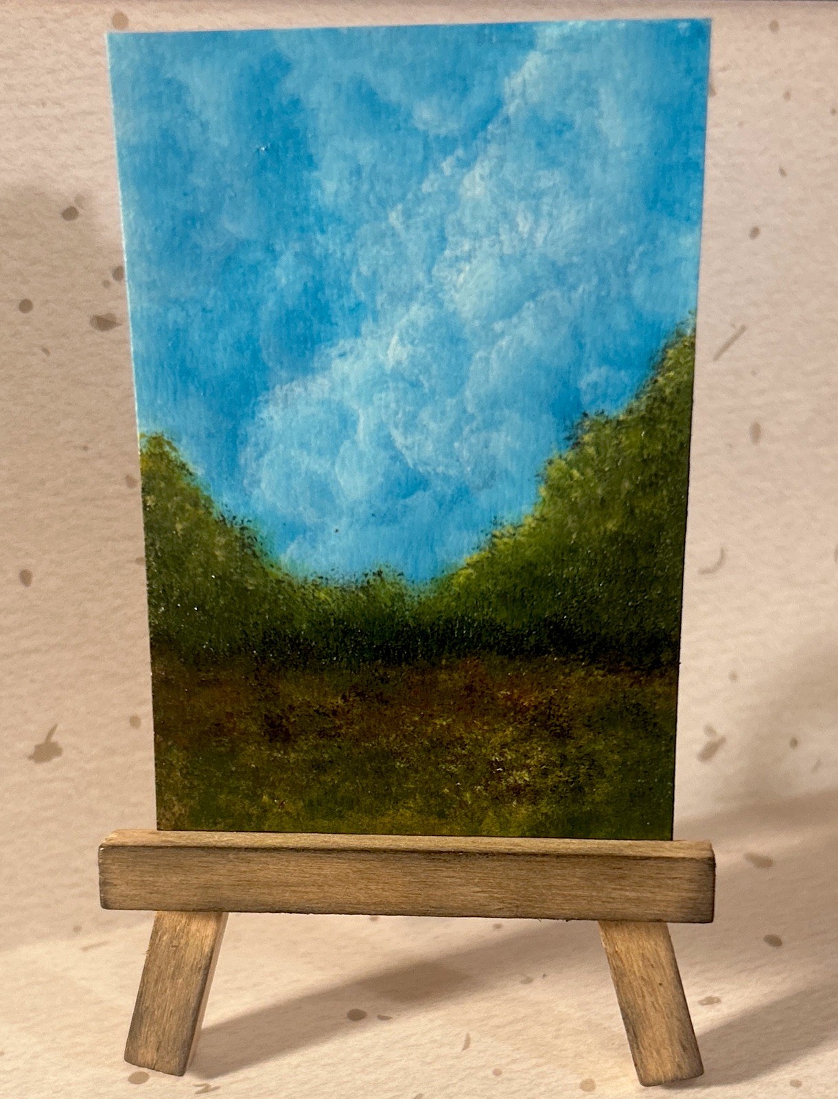 ACEO Original landscape painting RusticGlowStudio eBay Store Acrylic