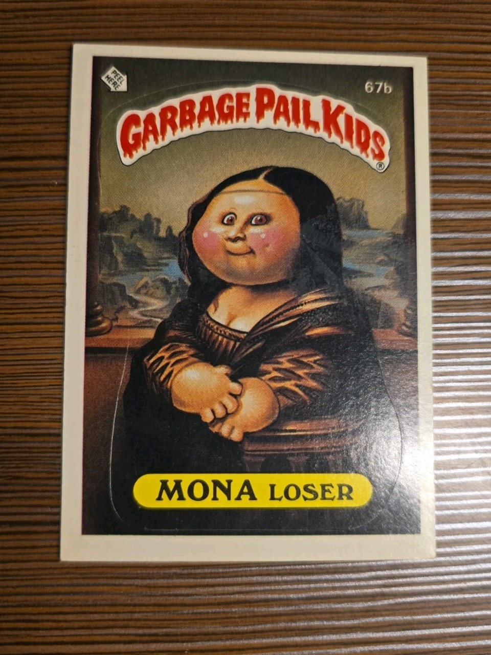 Rare 67b Matte Mona Loser TESSIE GPK 1985 Topps Garbage Pail Kids Series 2 OS2