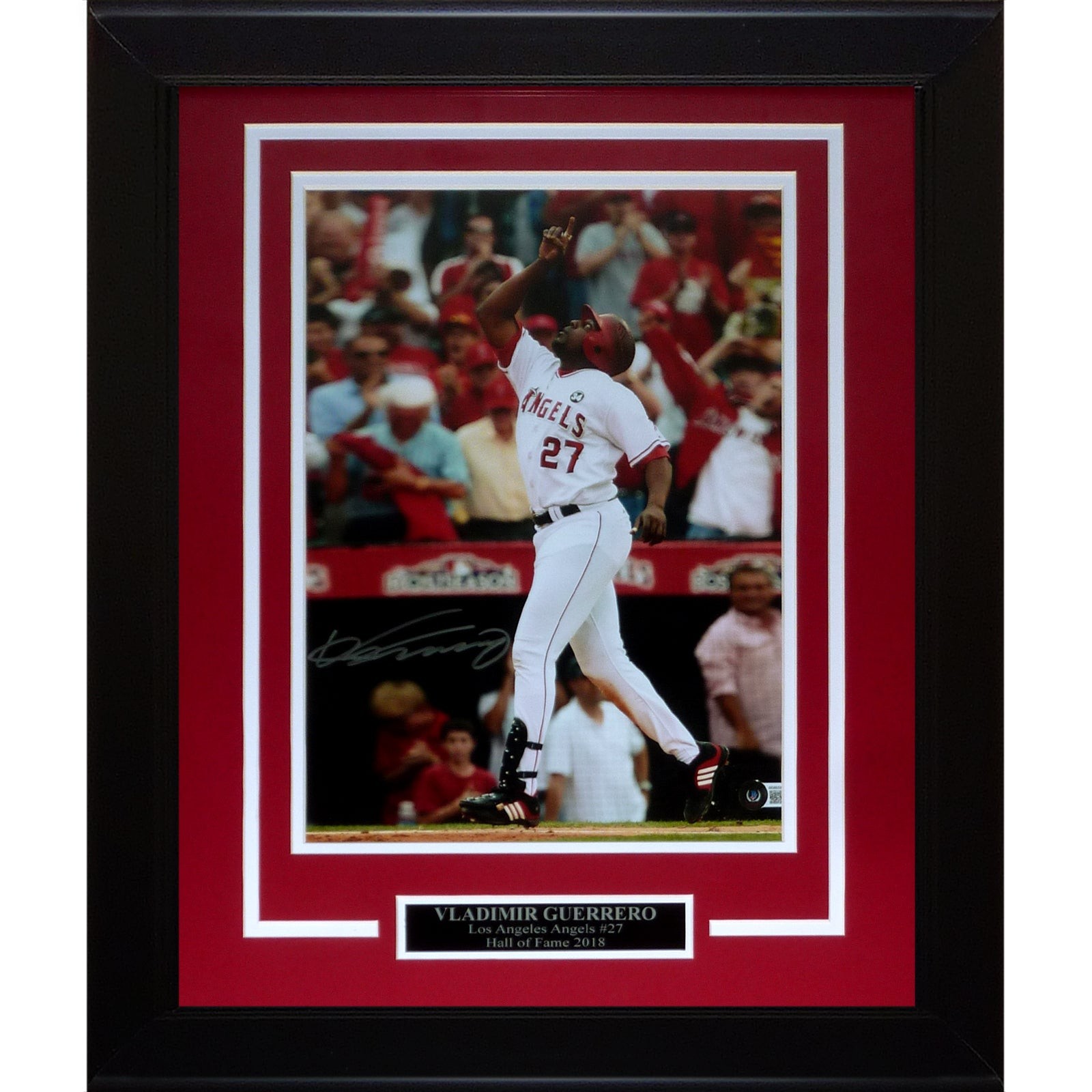 Vladimir Guerrero Sr. Autographed Los Angeles Angels Deluxe Framed 11x14 Photo -