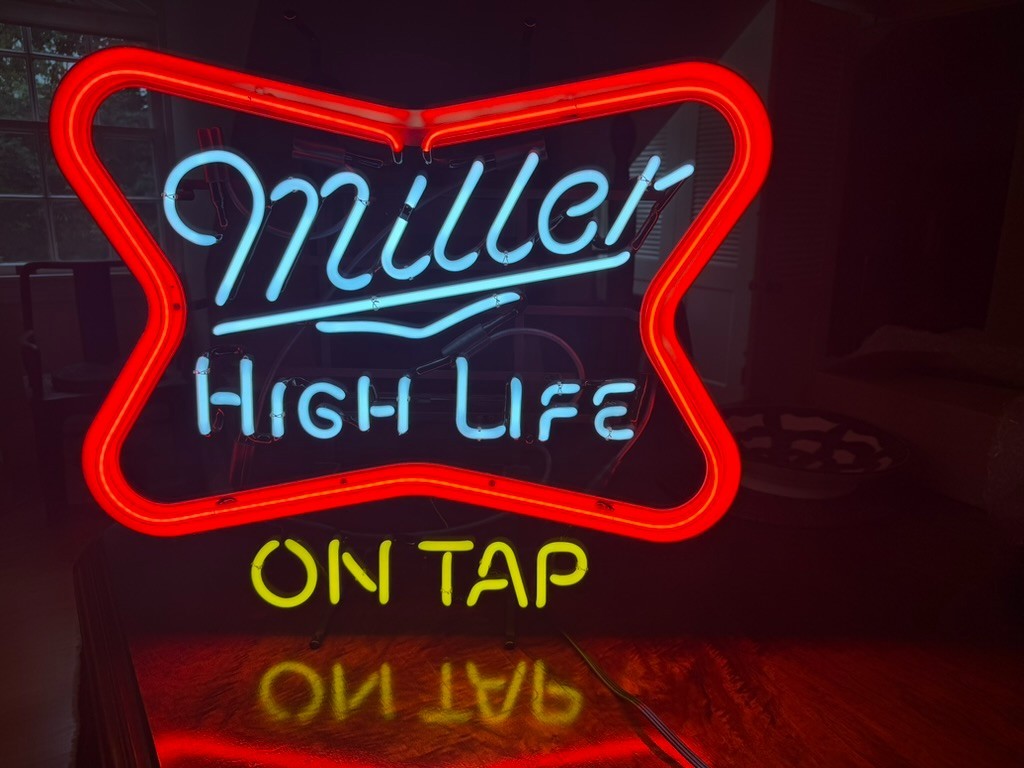 Miller High Life Neon Light: New, Never Used, Never Hung, 26