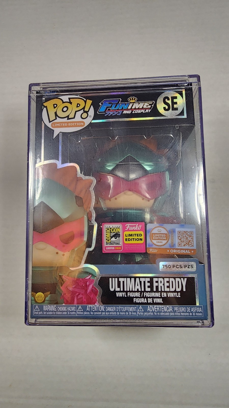 Ultimate Freddy Funko Pop SE SDCC 2026 Exclusive Funime Cosplay LE 750 GRAIL