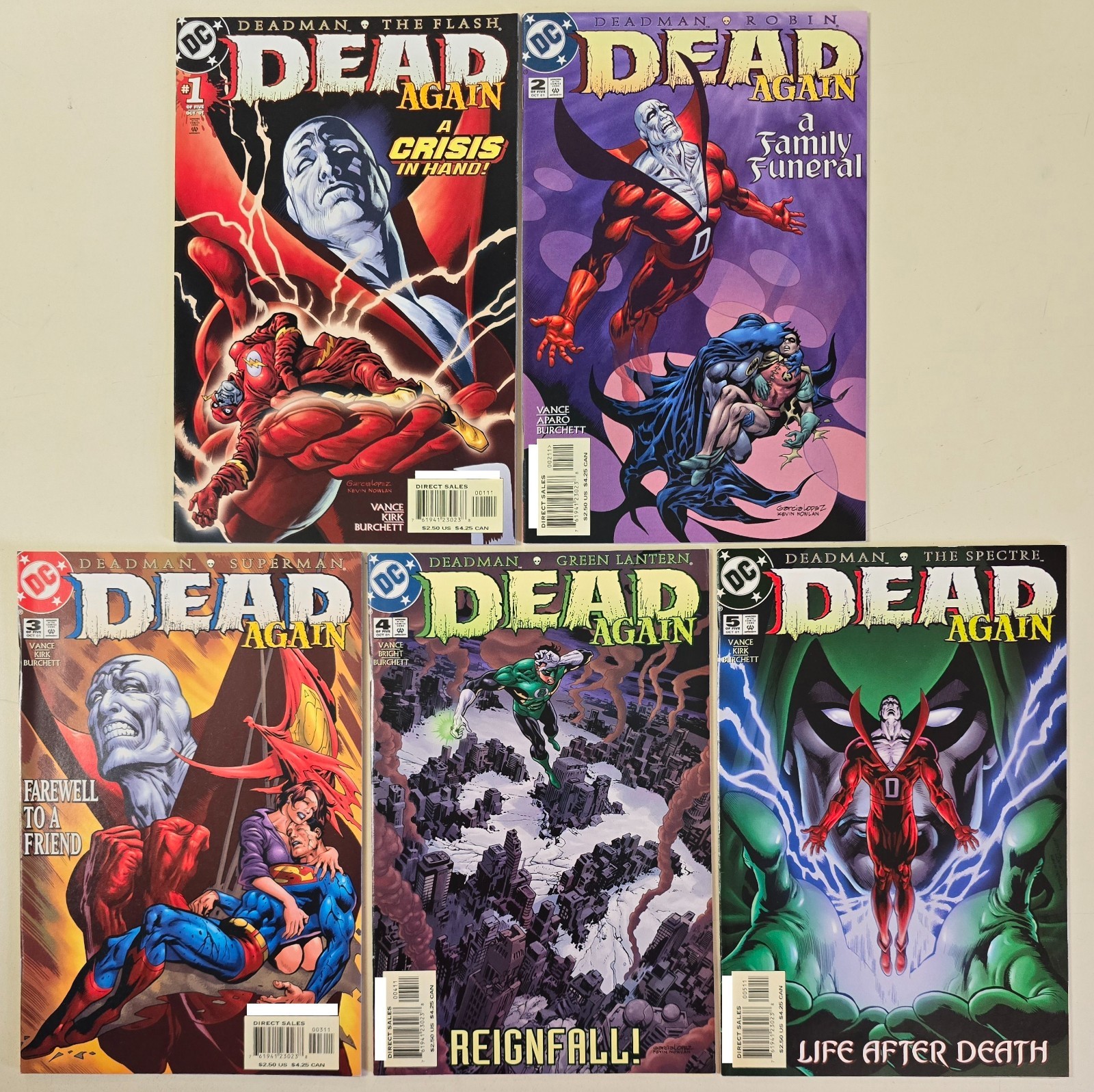 Deadman: Dead Again #1-5 (2001) Full Set DC Comics Lot-5