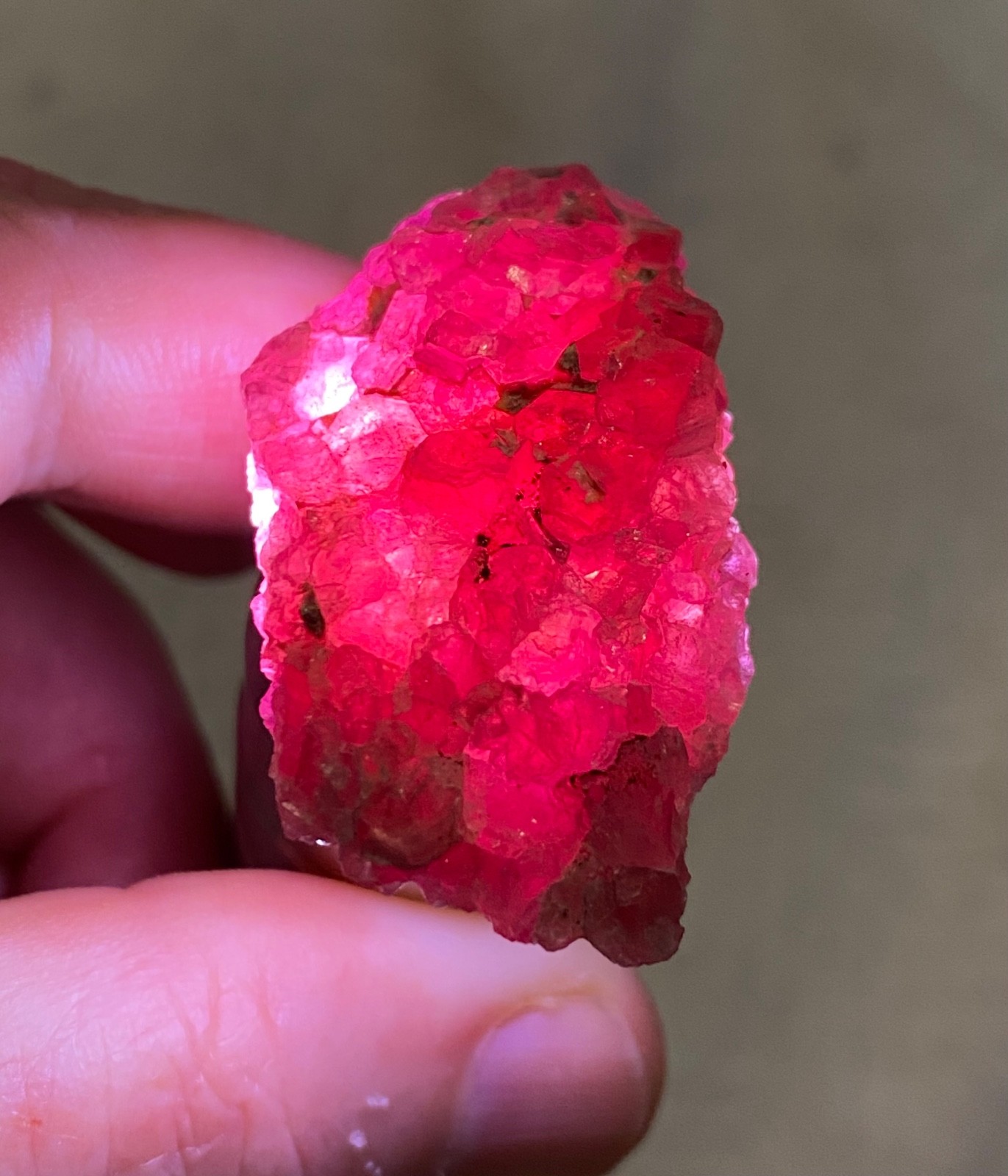 Pezzottaite mineral specimen with many crystals Madagascar 42mm -see video