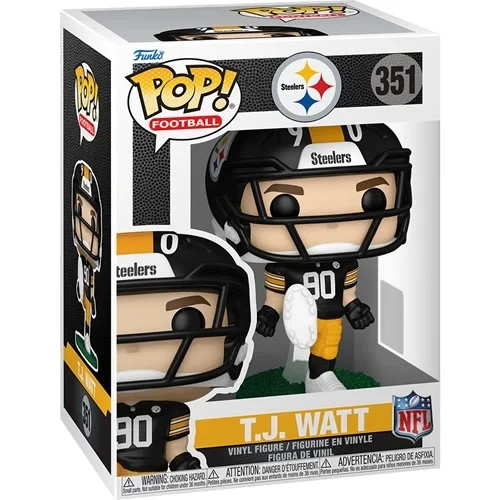 Funko POP T.J. Watt Pittsburgh Steelers 2026 NFL Figure 351 + Protector
