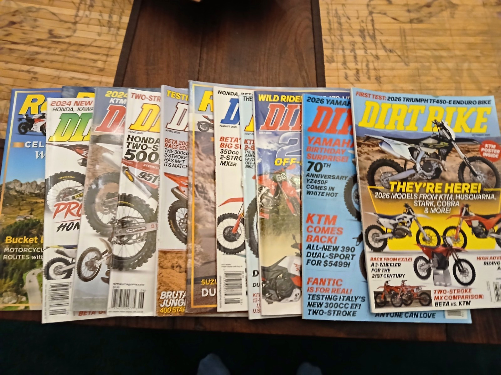 Dirt Bike Magazine Lot Multiple Issues 2026 Models KTM Husqvarna 12 Issues