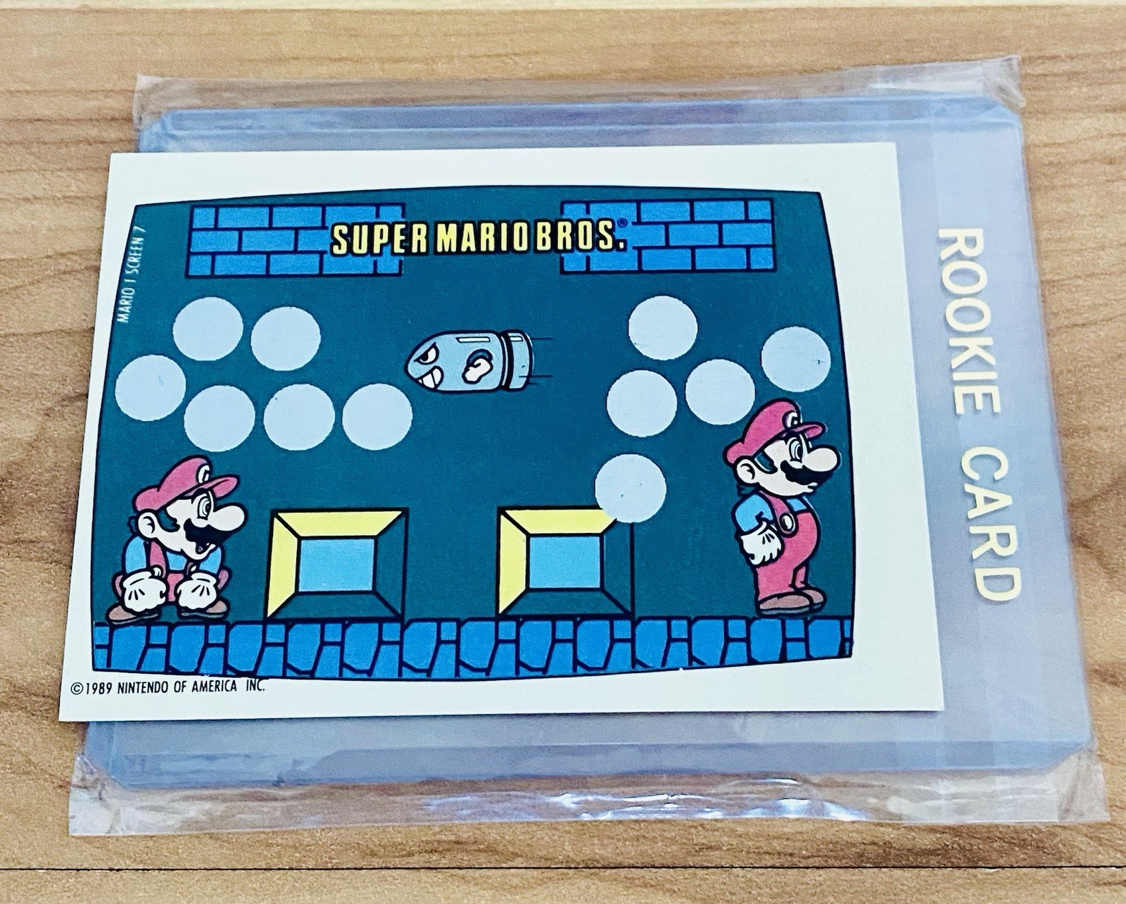 1989 Topps Nintendo GamePack Scratch Off Super Mario Bros. Card Vintage NM