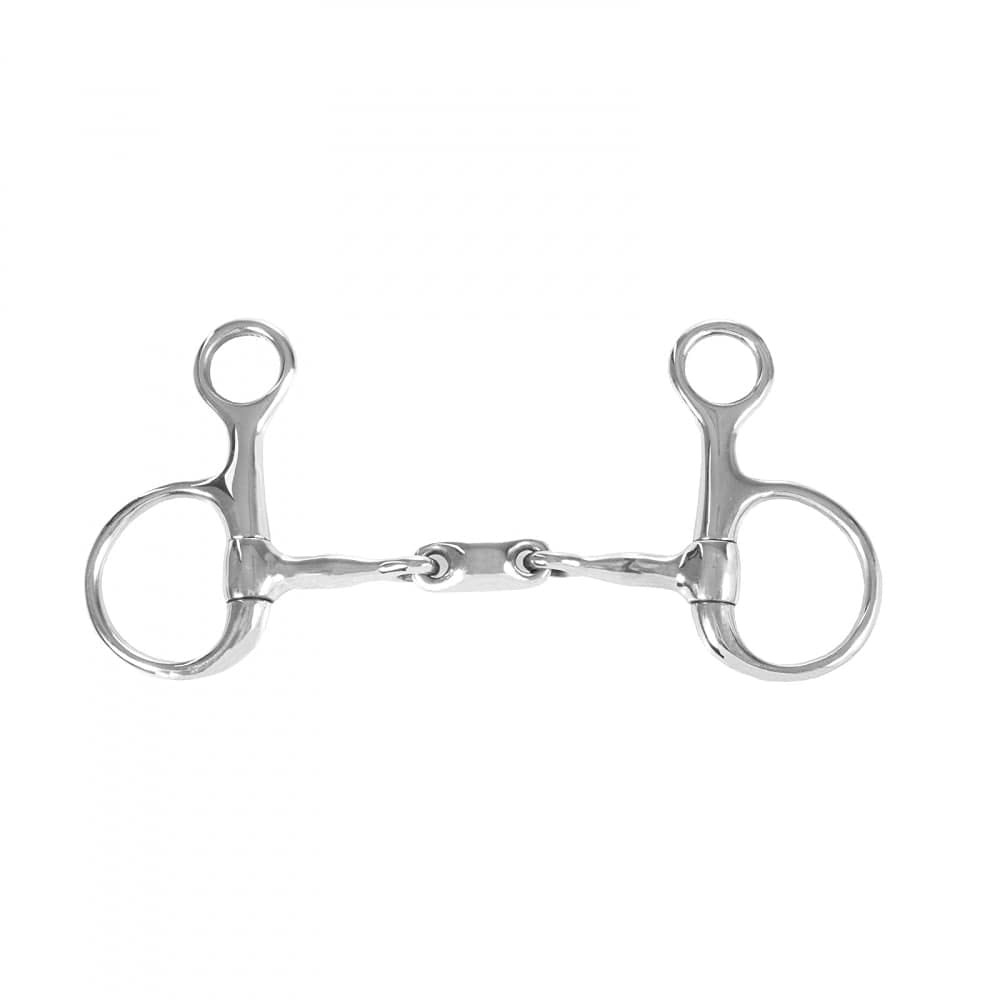 HORZE Oval Link Double Jointed Mouthpiece Baucher Bit - 5, Stainless Steel
