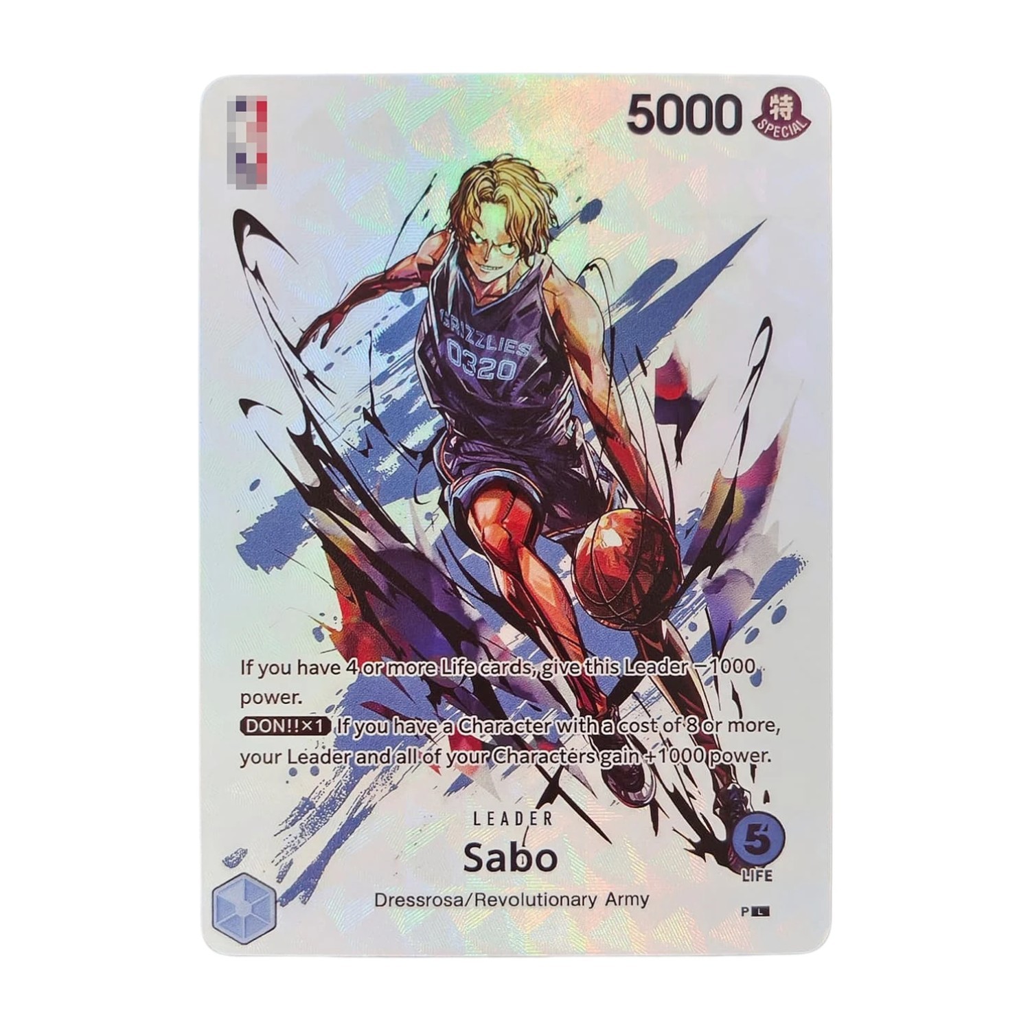One Piece Yamato Leader Card English Version Holographic Foil - HZW - Sabo
