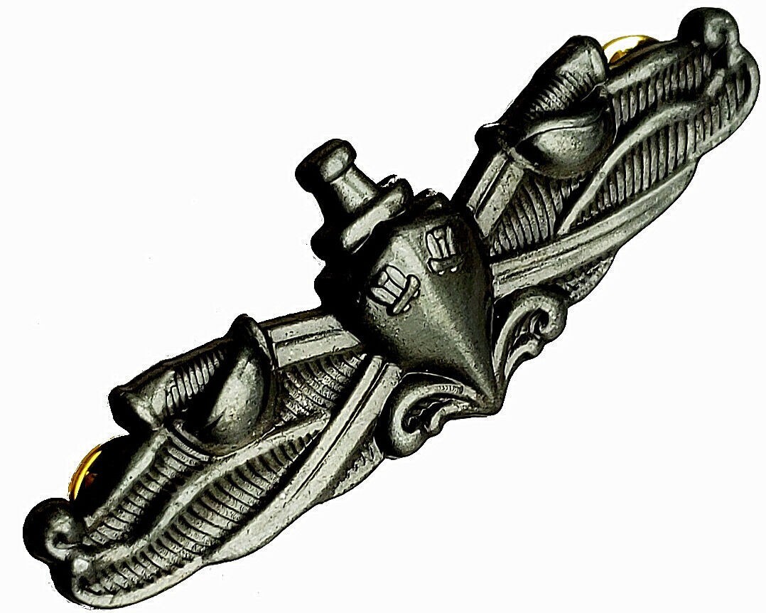 NAVAL SURFACE WARFARE Specialist ESWS REGULATION GRAY BADGE PIN ENLISTED US NAVY
