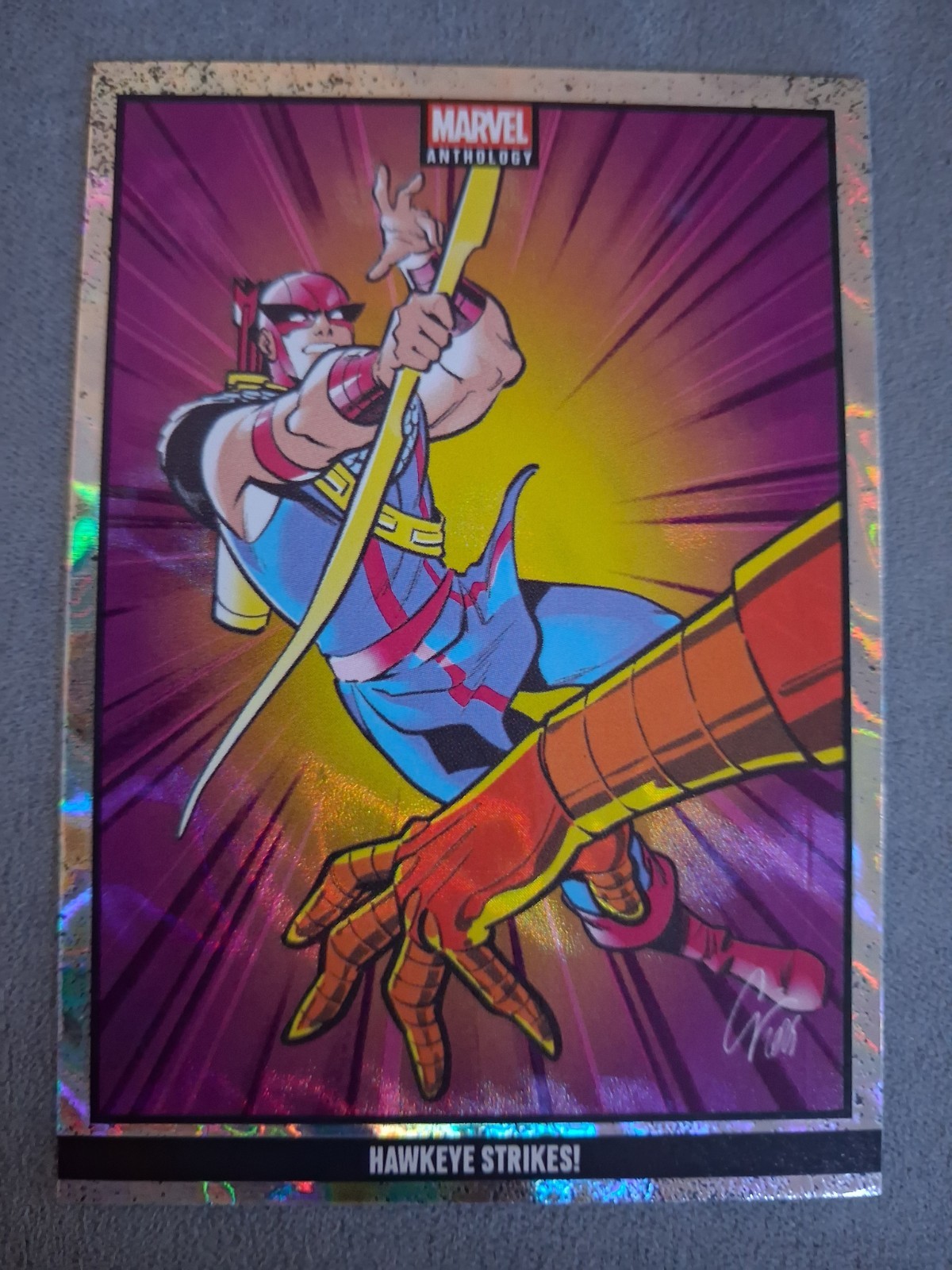 2025 Panini Marvel Anthology Hawkeye Strikes #05 Jacopo Camagni Holo  436/500