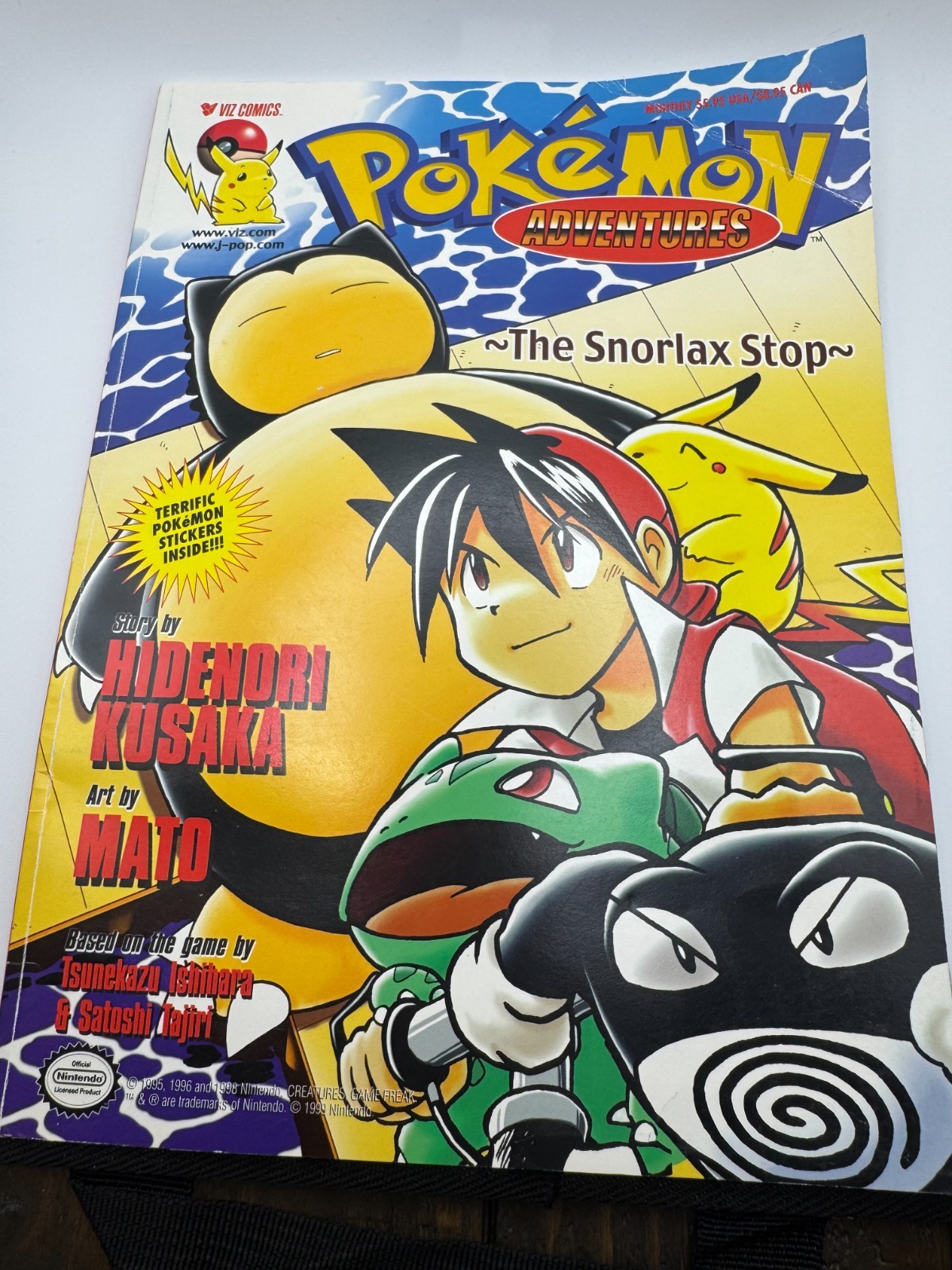 Pokemon Adventures The Snorlax Stop Viz Comics Hidenori Kusaka Mato Vintage 1999