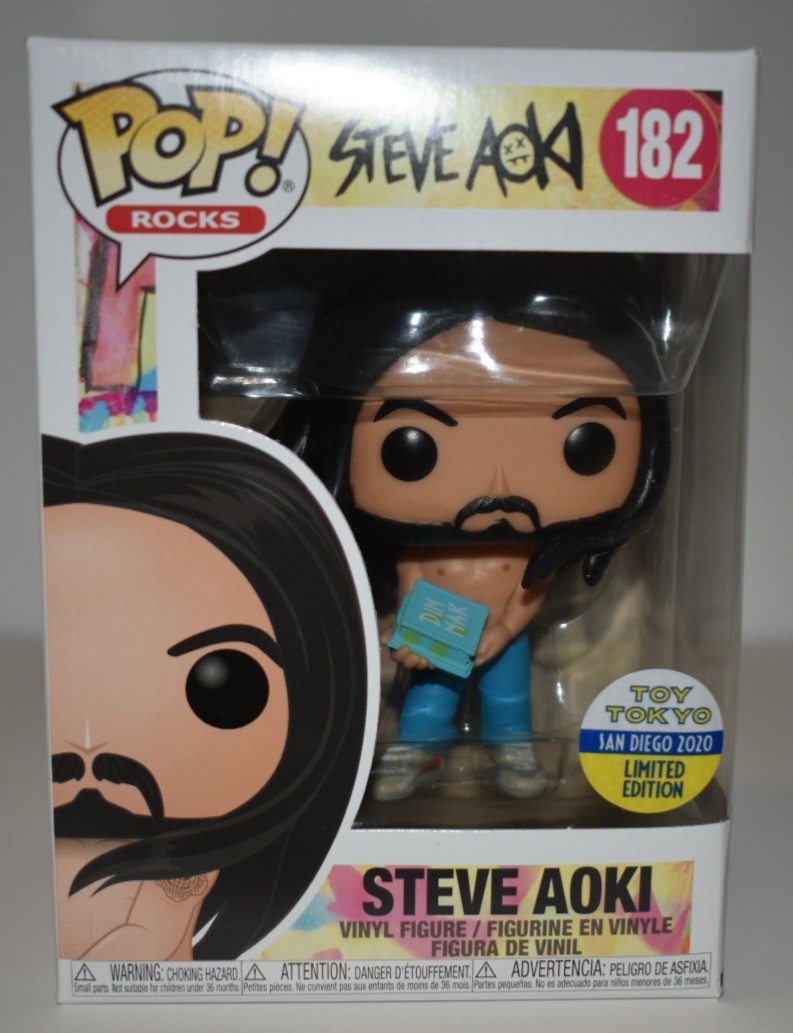 Funko Pop Vinyl: Steve Aoki #182- San Diego Comic Con, Toy Tokyo 2020