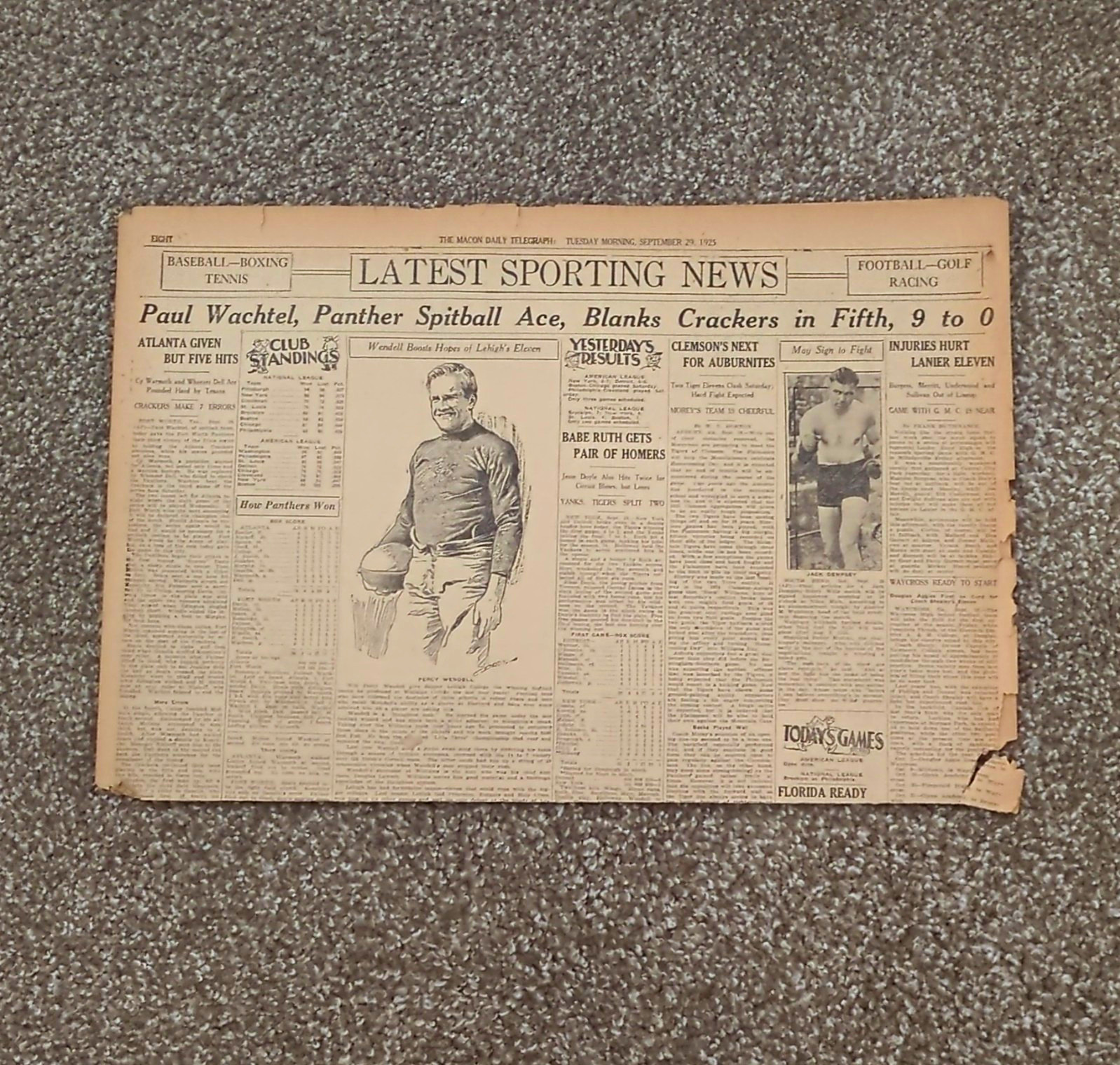 Macon Daily Telegraph Newspaper \