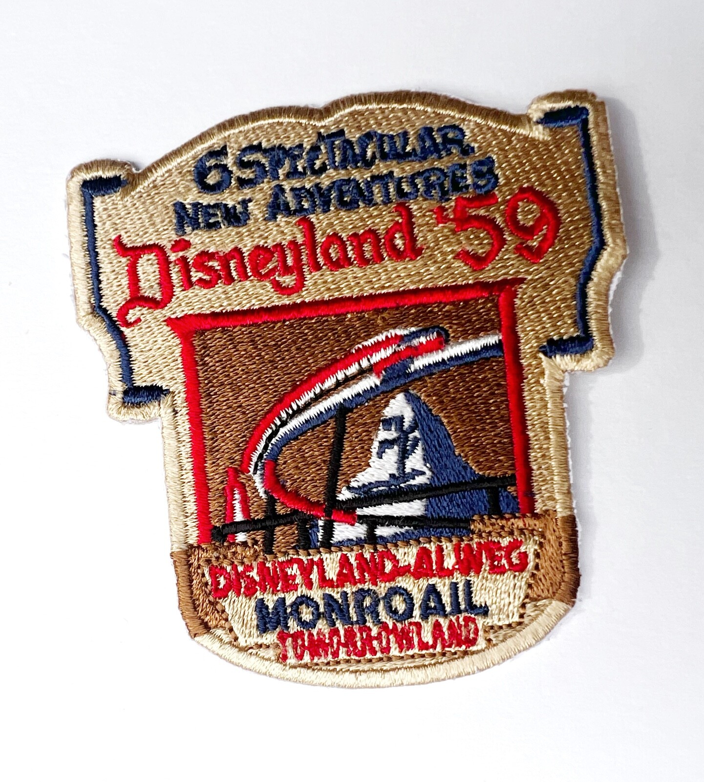 Disneyland Monorail Patch 6 Spectacular New Adventures