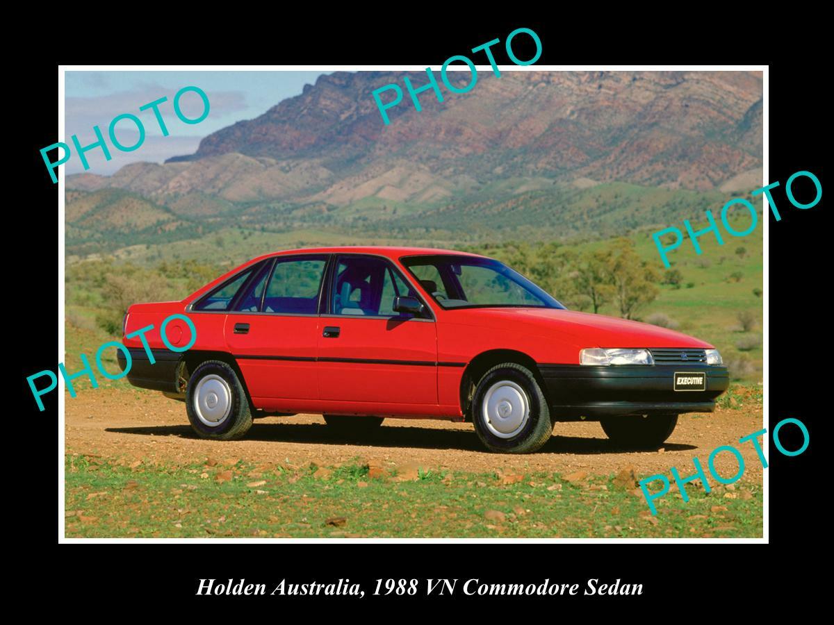 POSTCARD SIZE PHOTO OF GM HOLDEN 1986 VN HOLDEN COMMODORE SEDAN PRESS PHOTO 1