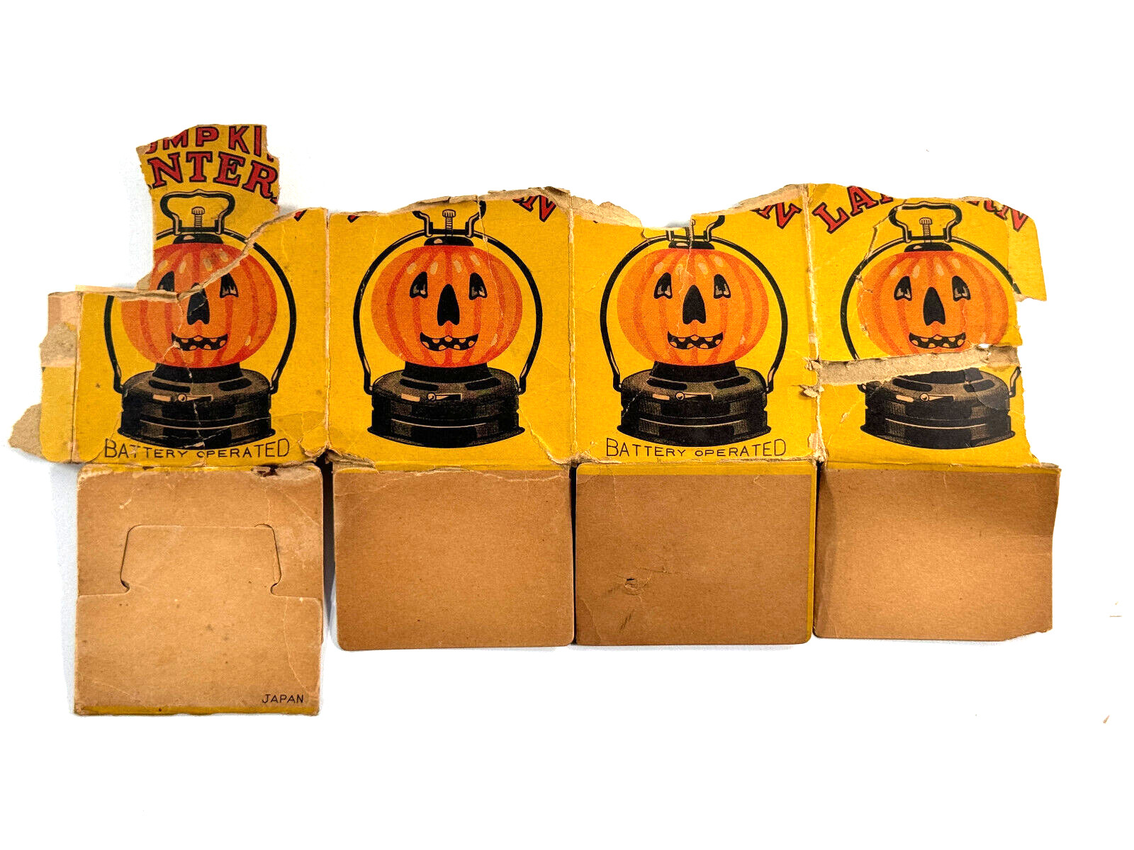 vtg Halloween Amico Pumpkin Lantern BOX see pics REPAIR japan