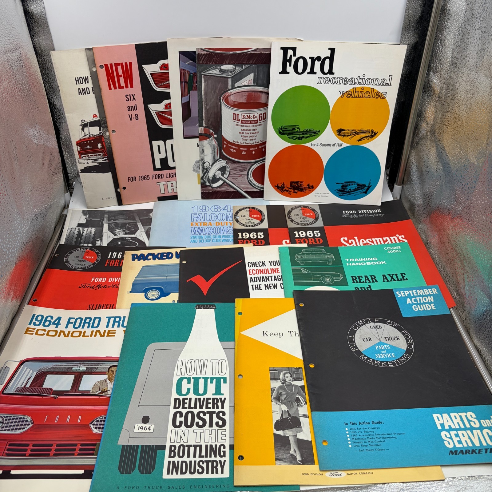 1964 1965 Ford Truck Dealer Sales Literature Lot Econoline Falcon Training