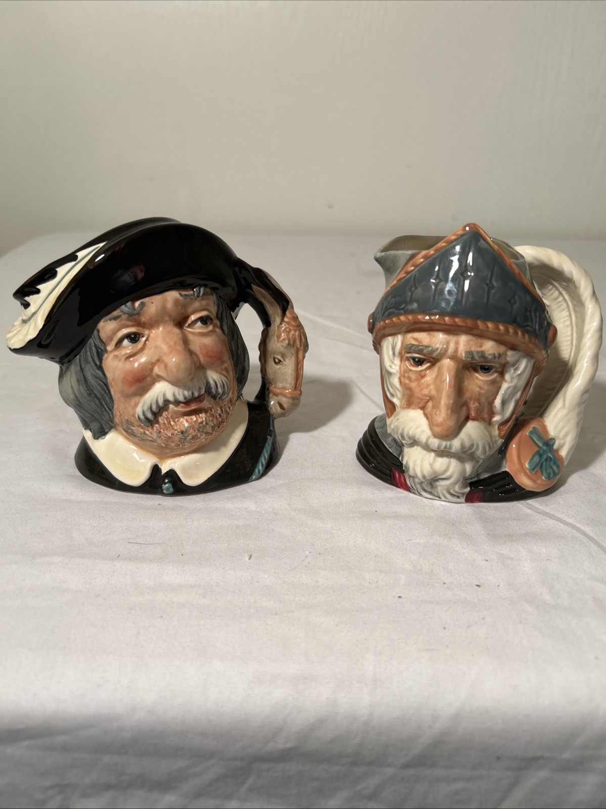 Vintage Royal Daulton Don Quixote & Sancho Panca Toby Mug, 4-1/4