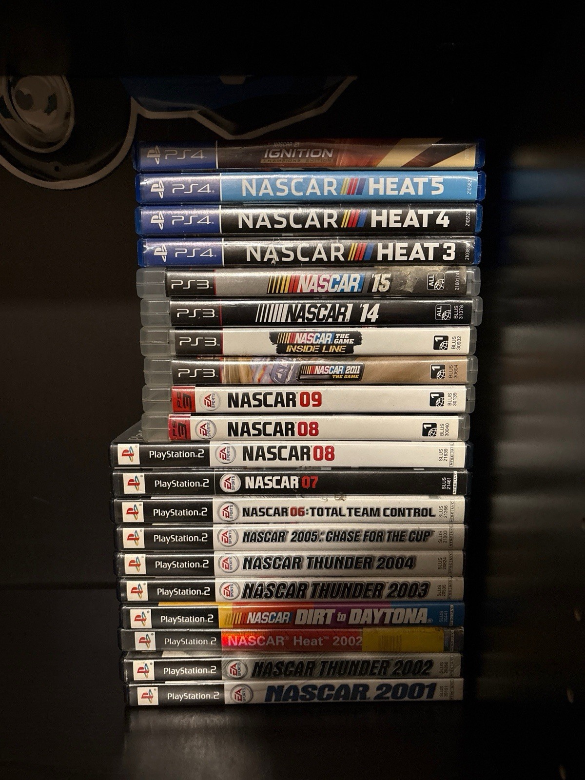 NASCAR Racing PlayStation Game Lot (20 Games) - PS2 PS3 PS4