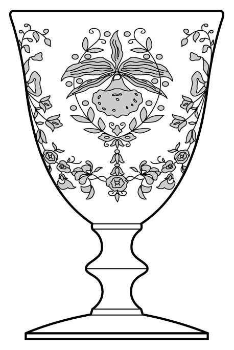 Heisey Orchid Water Goblet 2150052