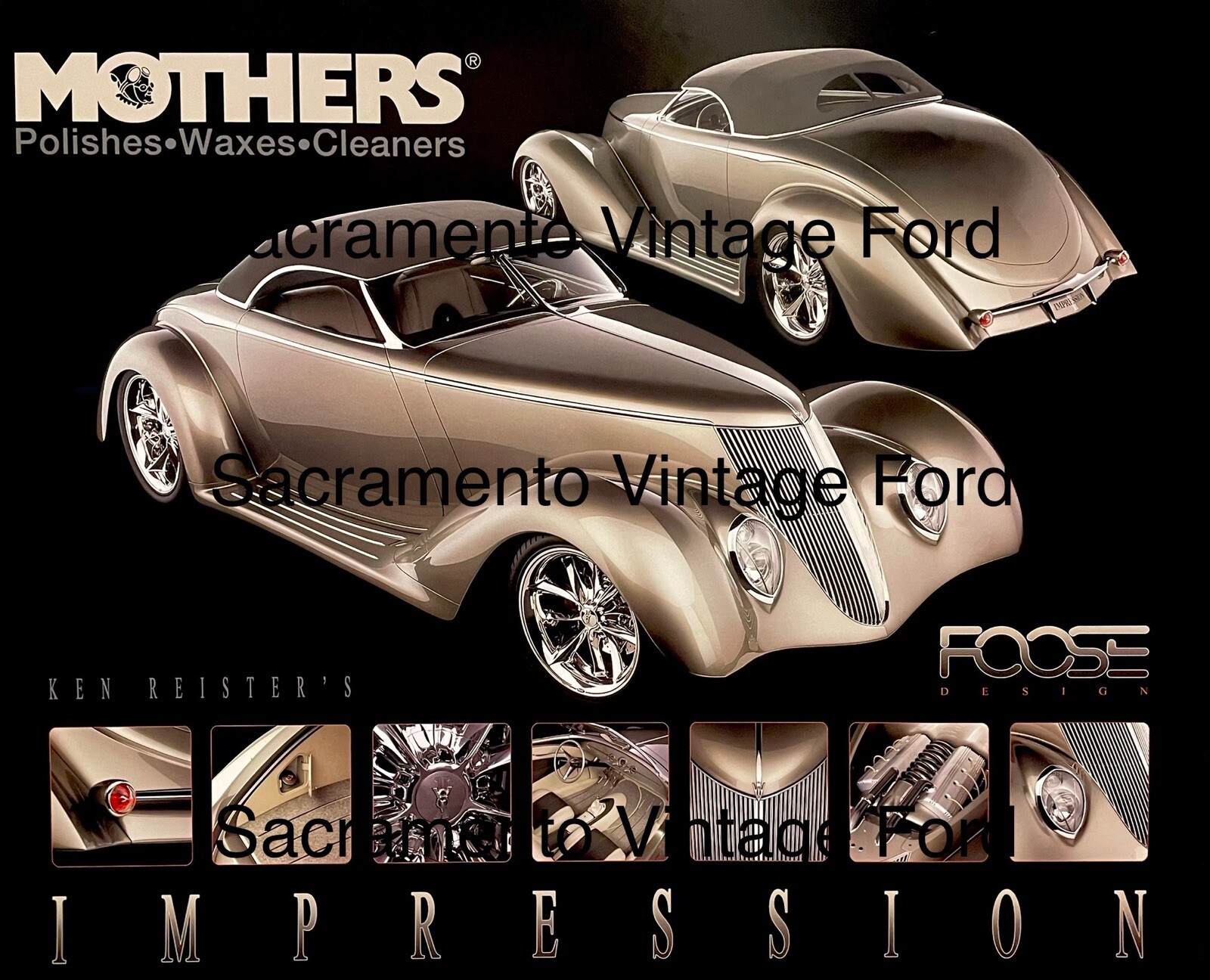 Chip Foose Design Ken Reister’s Impression Poster Street Rod Hot Rod Art