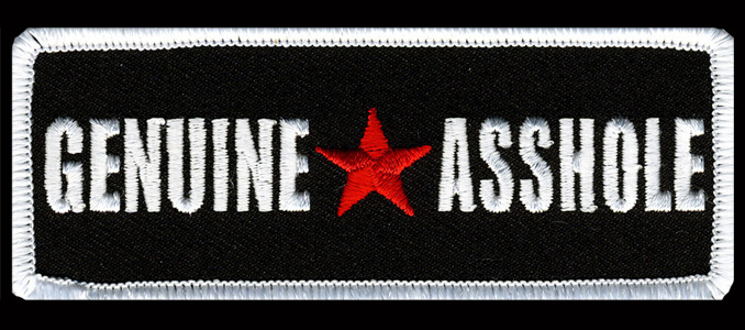 GENUINE A  EMBROIDERED IRON ON 4 INCH MC BIKER PATCH 