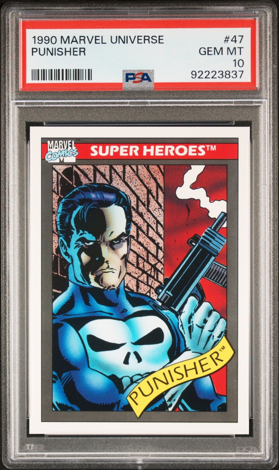 1990 Marvel Universe #47 Punisher PSA 10 GEM MINT Marvel Comics Frank Castle