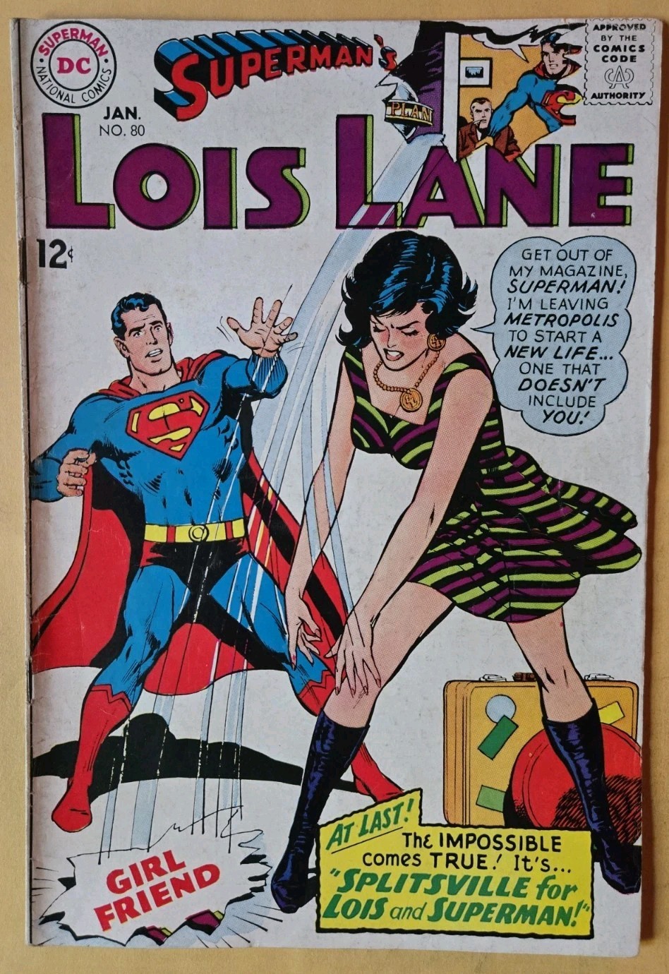 Superman's Girl Friend, Lois Lane #80 VG (4.0) DC Comics 1/68