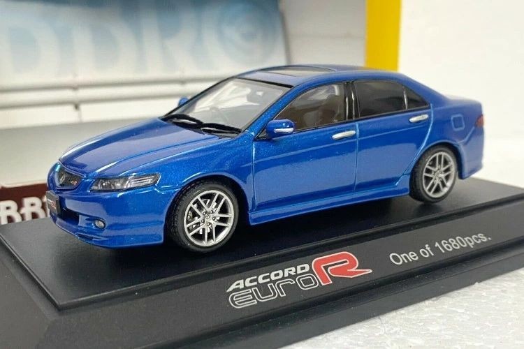 Ebbro 1/43 Honda Accord Euro R CL7 Blue Diecast Model Car Acura TSX Replica