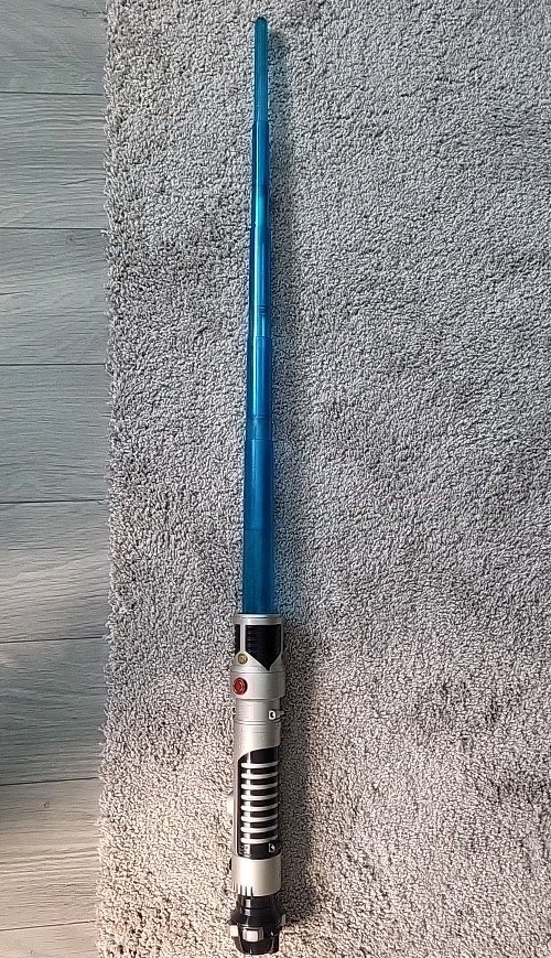 Hasbro Star Wars Obi-Wan Kenobi Blue Lightsaber Toy 1999 Phantom Menace-preowned