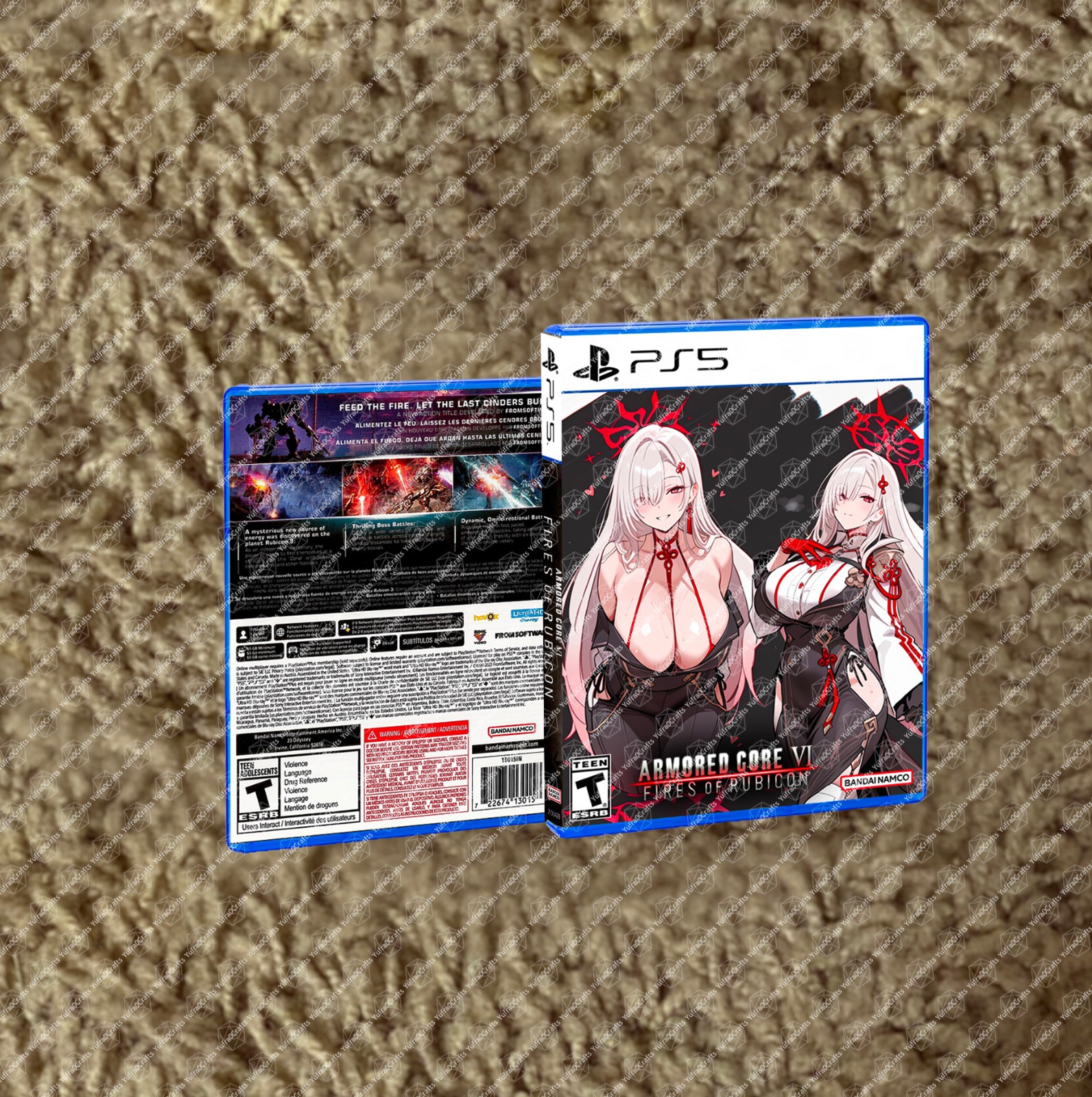 Armored Core 6 PS5 CUSTOM COVER ART & CASE ONLY