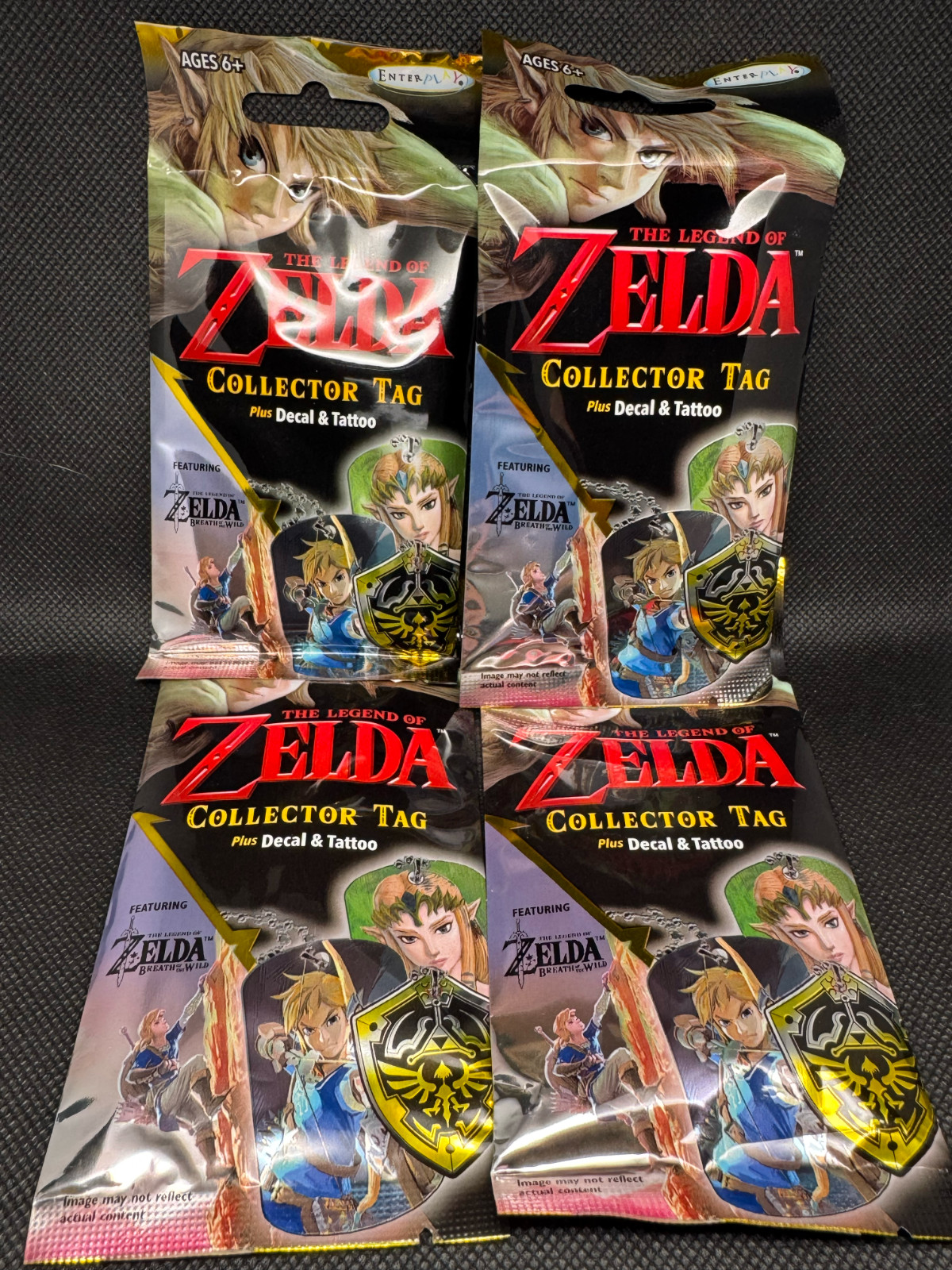 Legend of Zelda Collector Tag Plus Decal & Tattoo Enterplay 2017 Sealed Pack