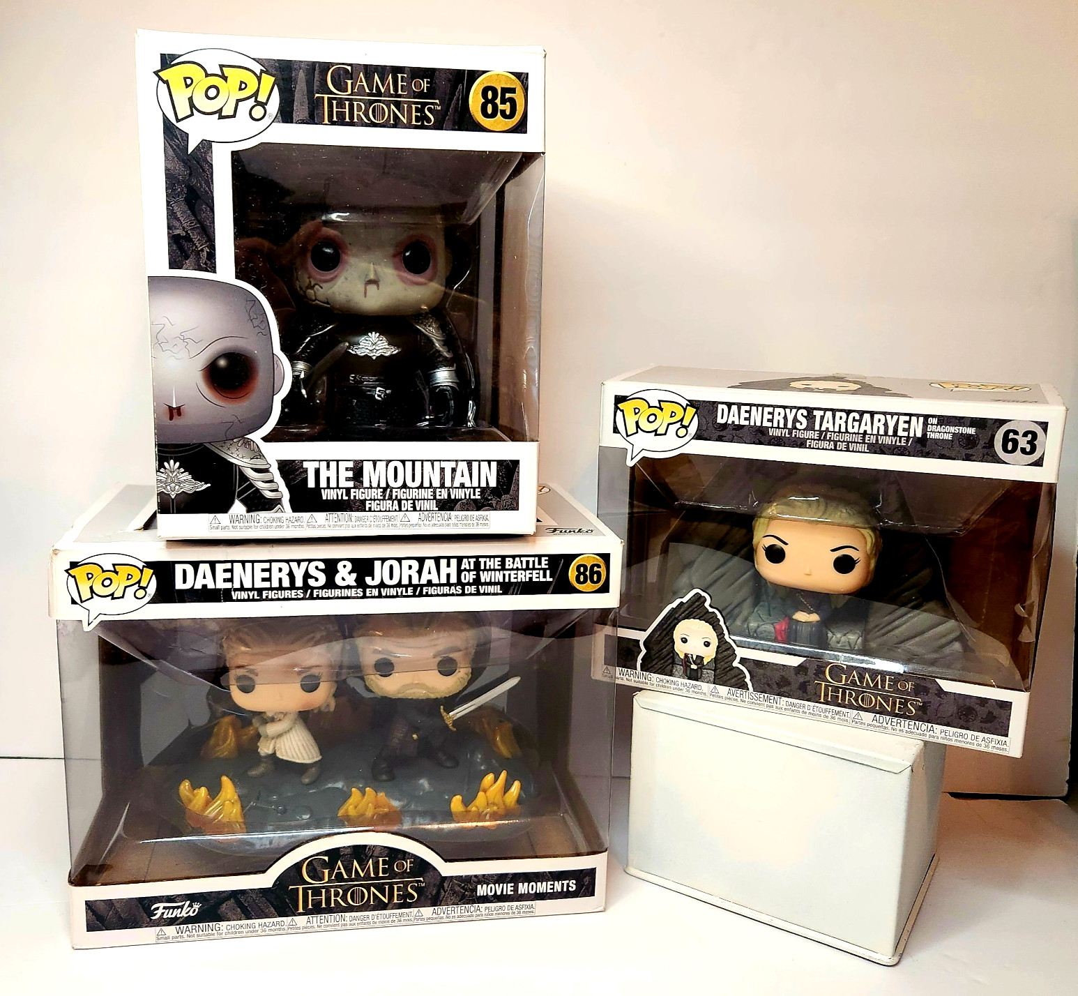 FUNKO POP GAME OF THRONES Lot of 3 #85, #63, #86 \