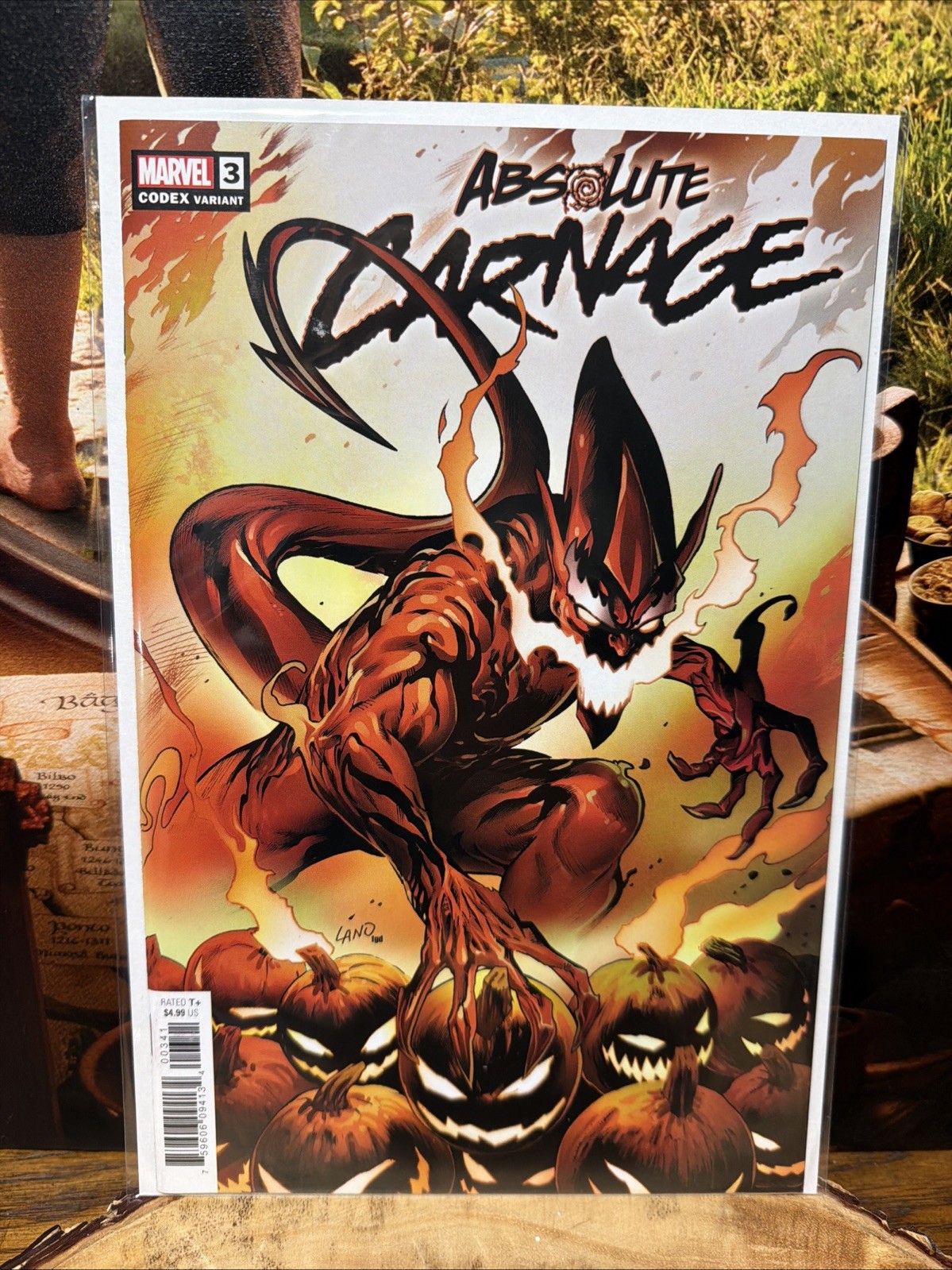 ABSOLUTE CARNAGE #3 CODEX VARIANT 1:25 GREG LAND RED GOBLIN MARVEL  2019 B9
