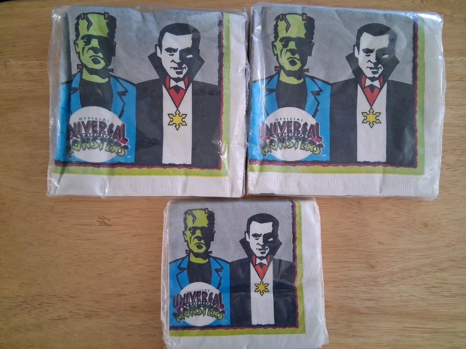 Vtg. Universal Monster  16ct Beverage Napkins & 2 16 ct. Luncheon napkins