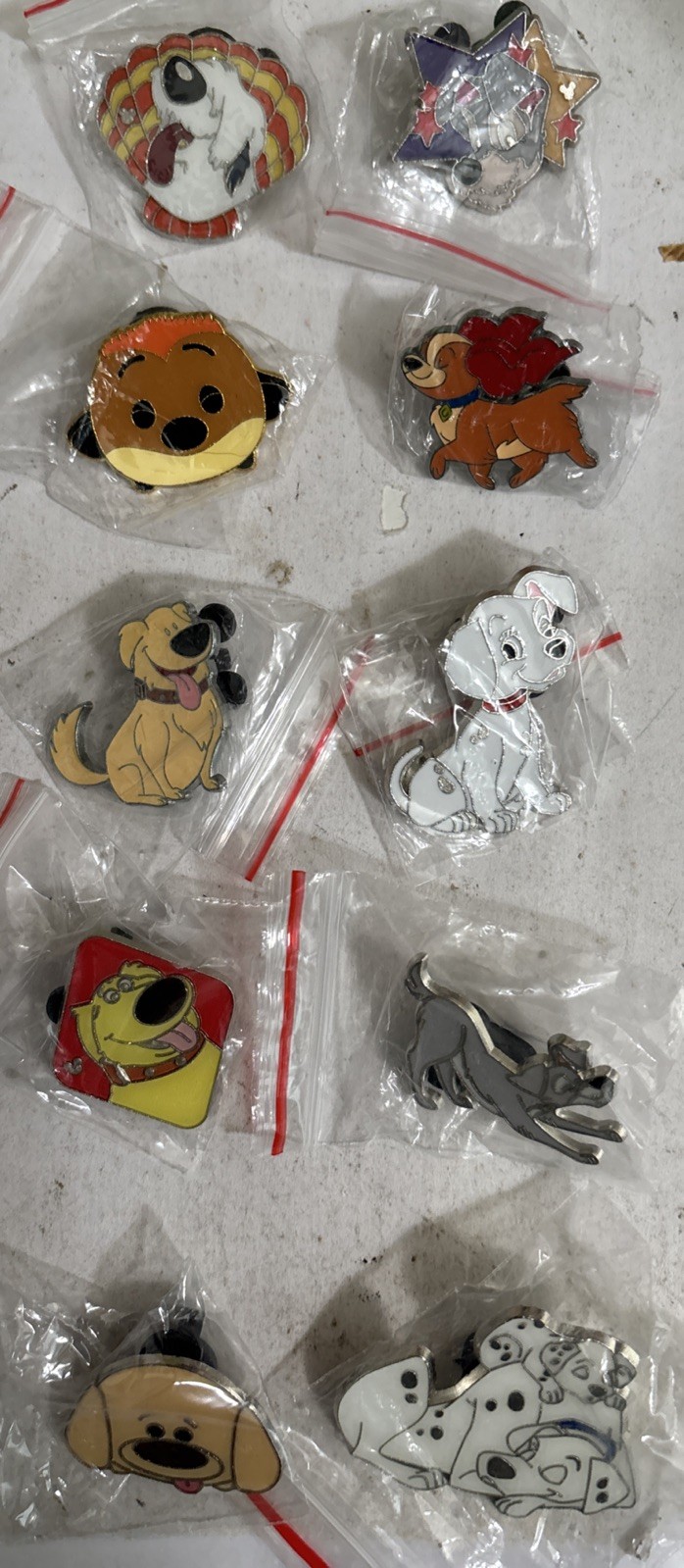 Disney DOGS only Pins lot of 10