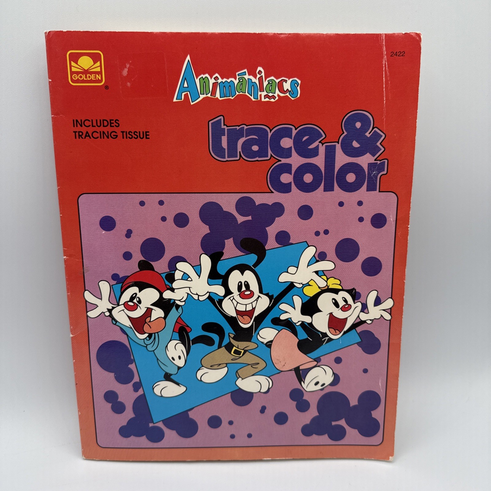 Vtg Animaniacs Trace And Coloring Book Golden 1994 Made In USA READ USED Colorin