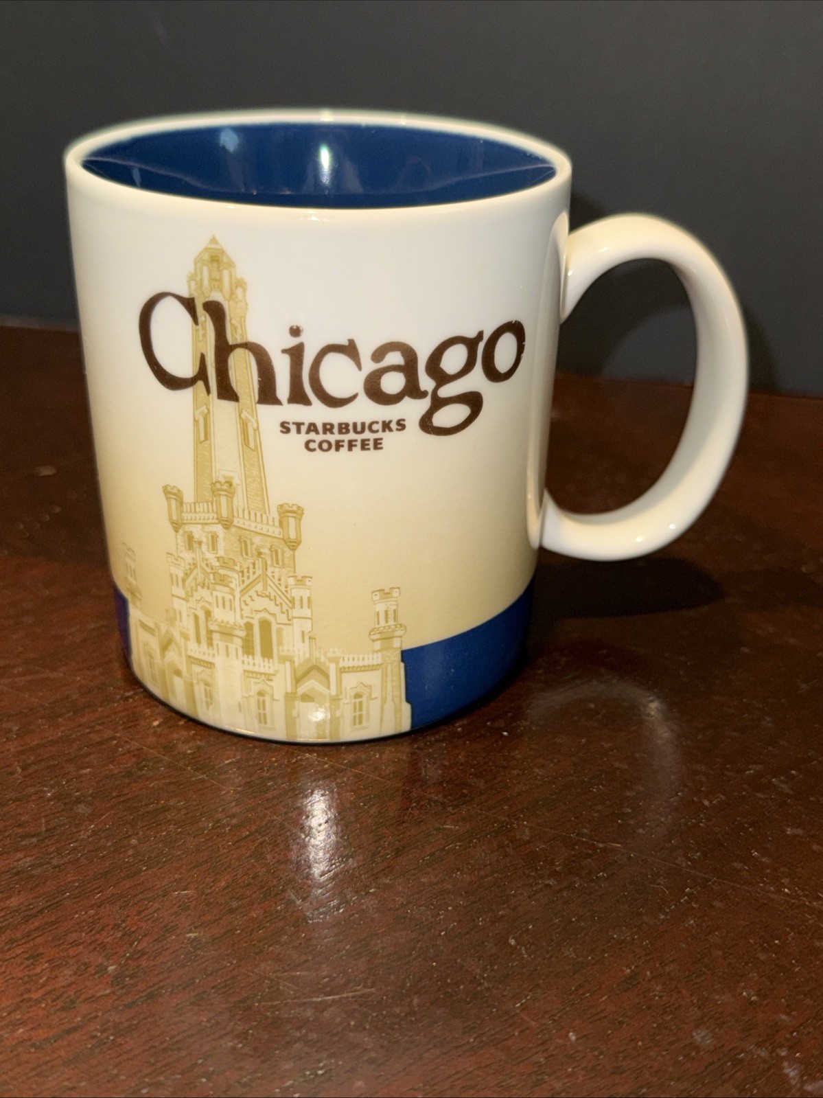 0223 Starbucks 2009 Chicago Coffee Mg 16 oz Global Icon City Collector Series Cp